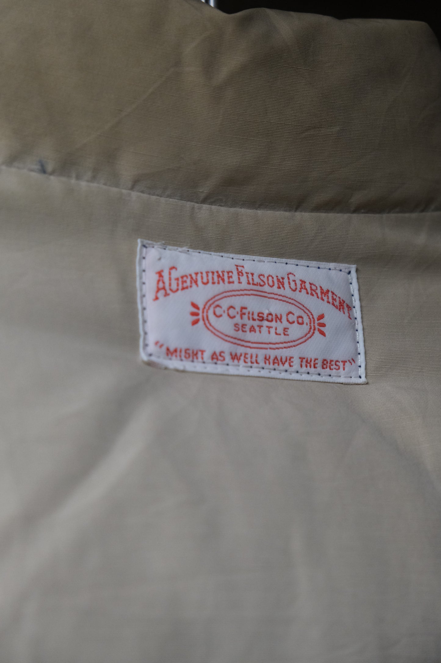 reversible Filson down vest L