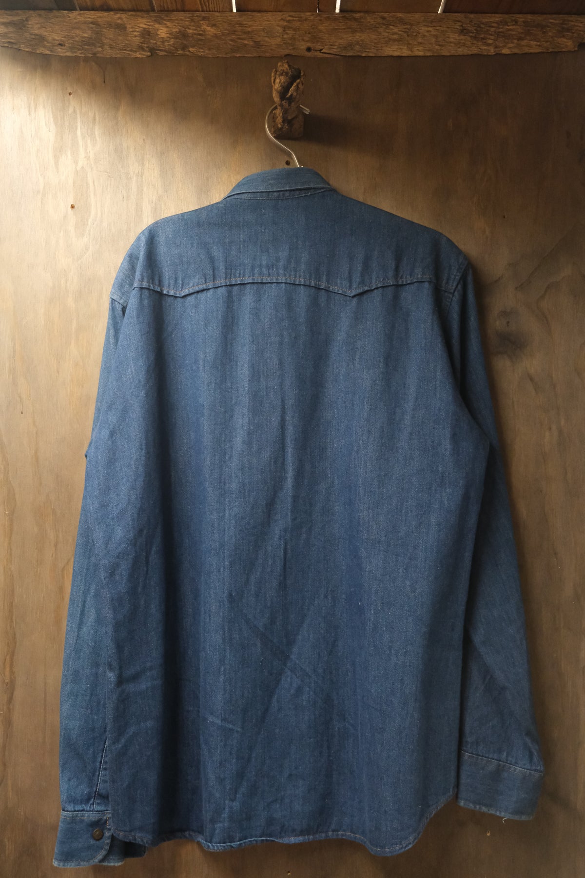 Camicia western vintage in denim NOS, taglia L