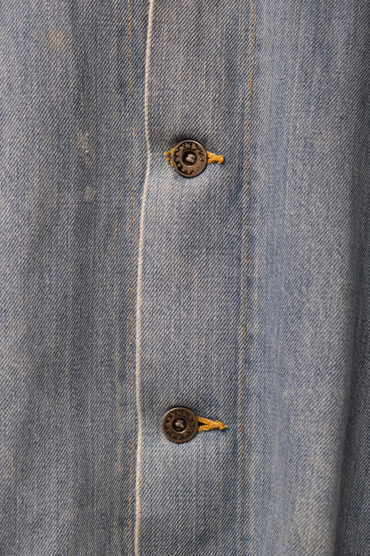 Rare USN 30s denim chore jacket L