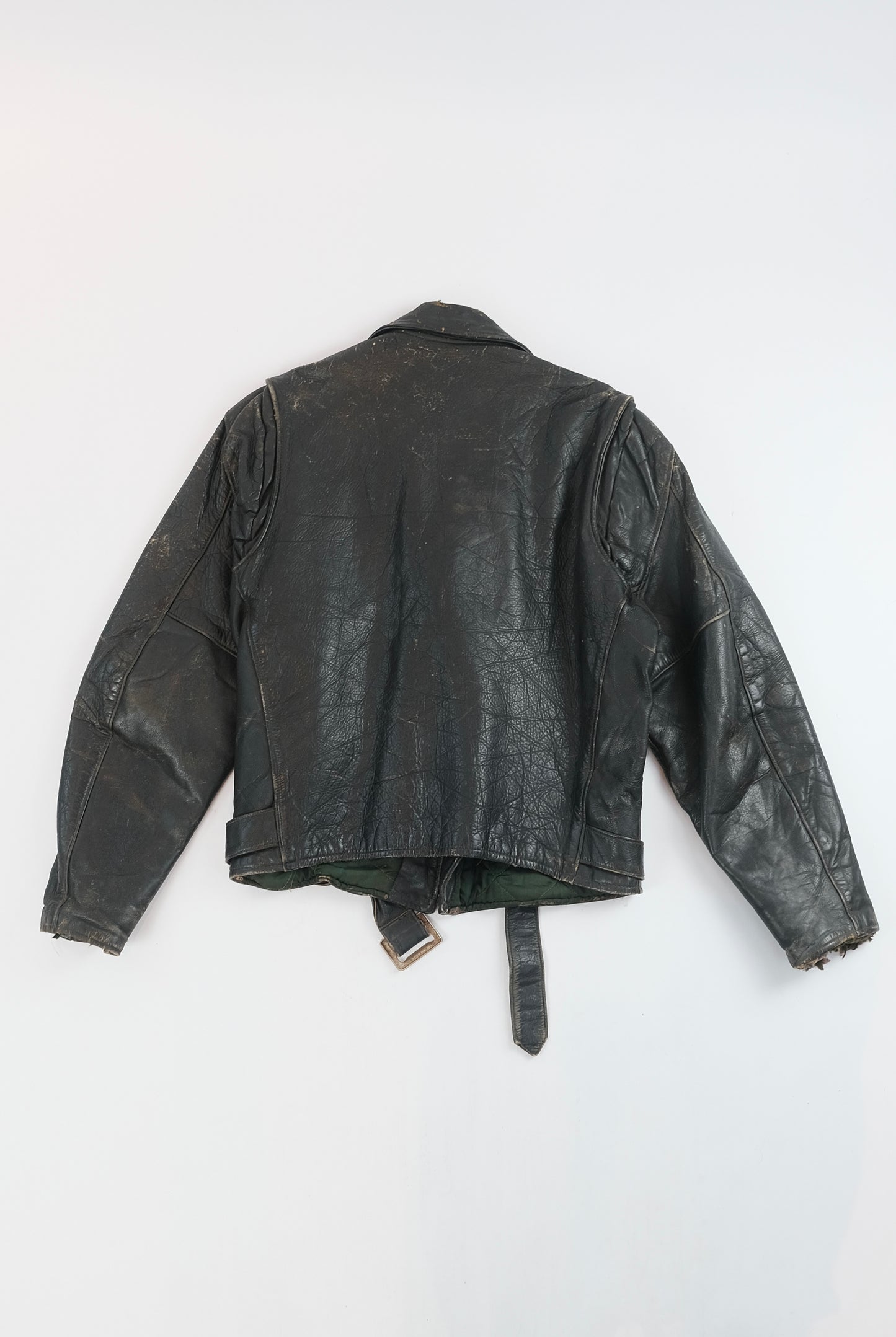 50s Embossed Aldens Leather jacket M