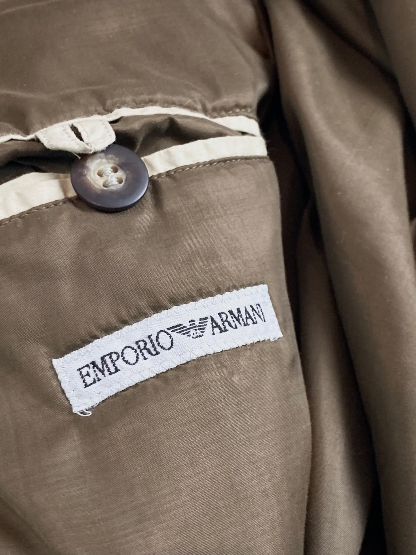 80s Emporio Armani trench coat XL