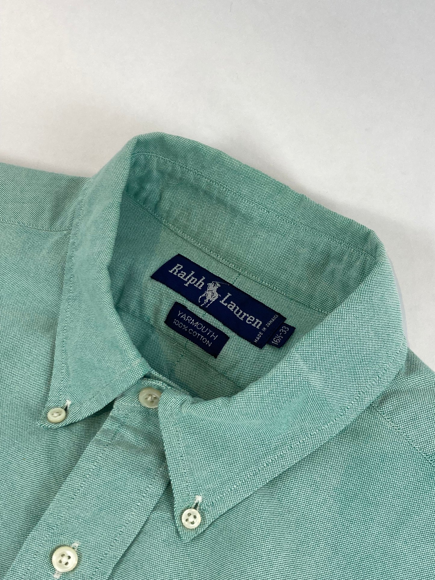 80s Ralph Lauren mint Oxford button down shirt
