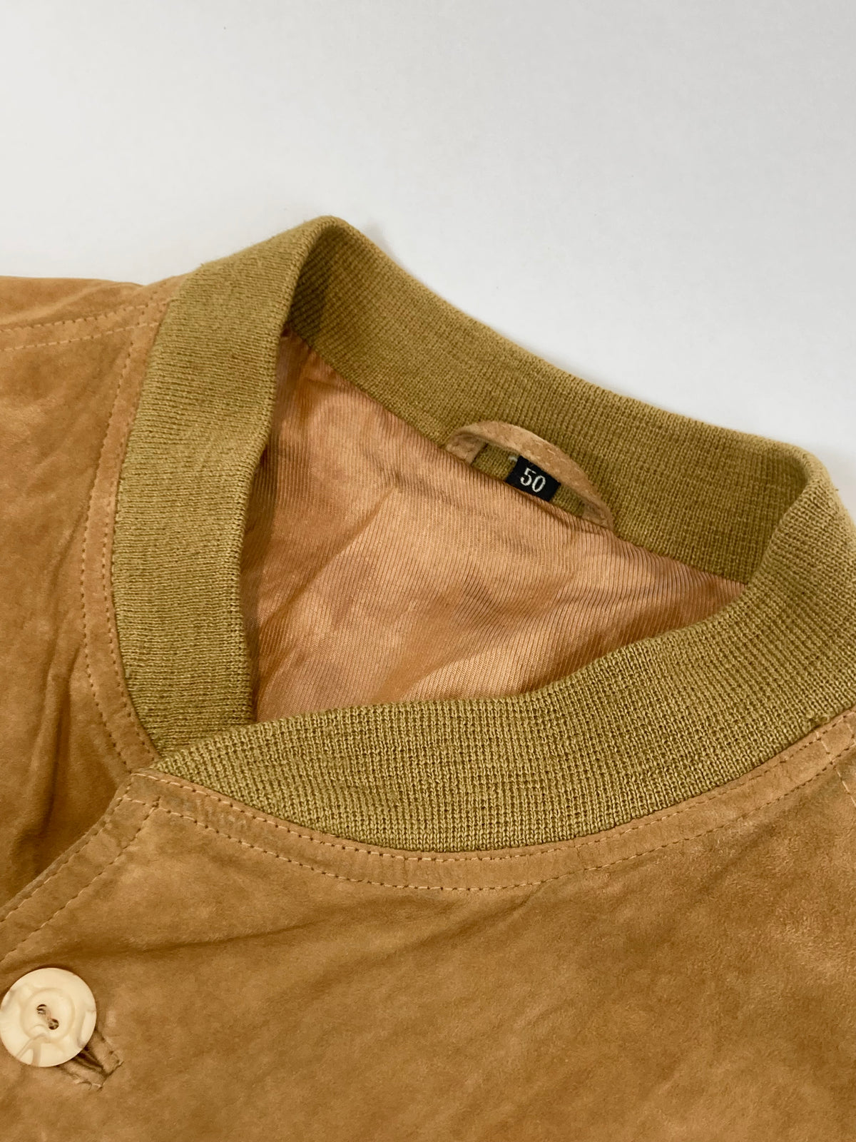 80s suede Bomber jacket L