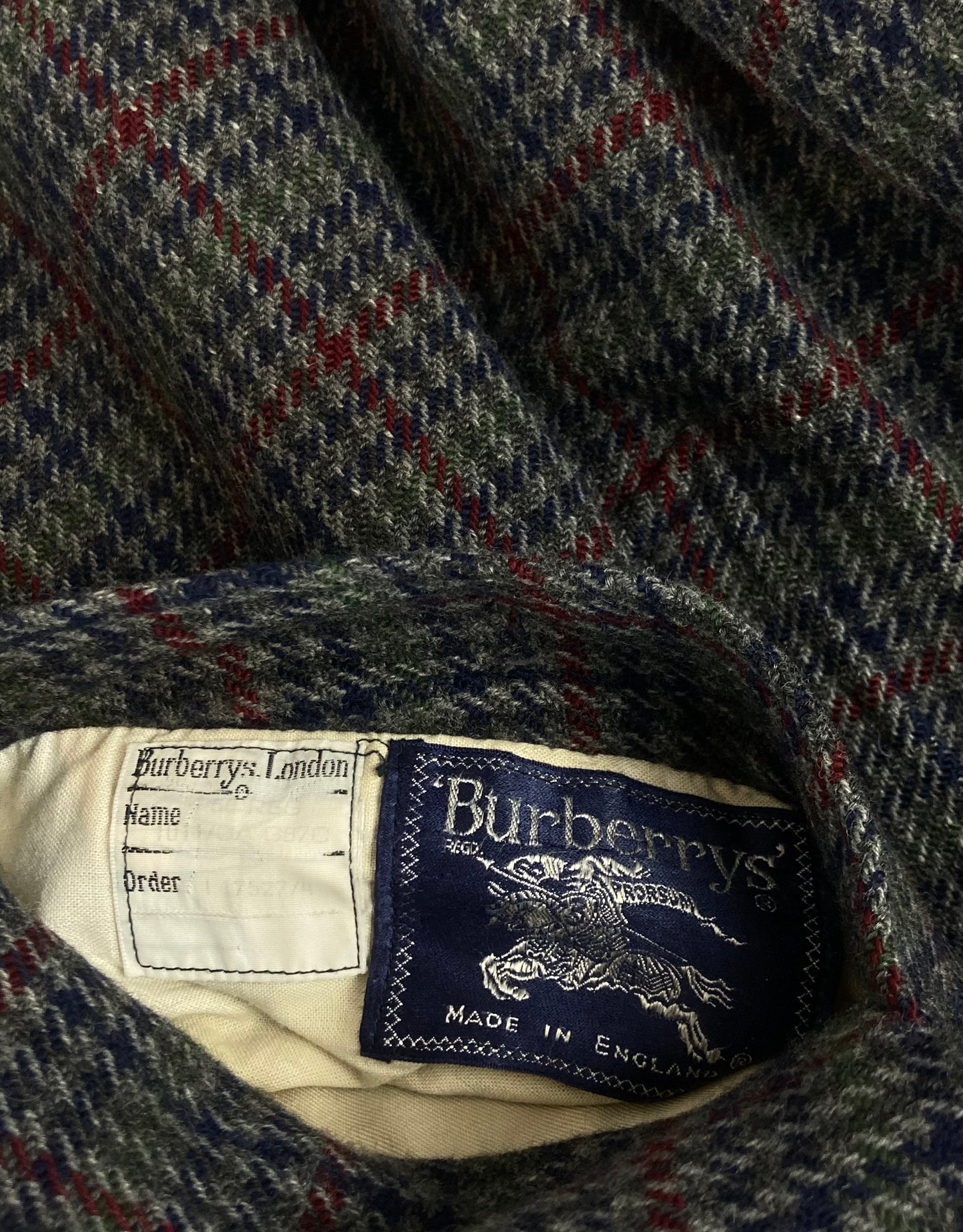 80s Burberry’s reversible coat M
