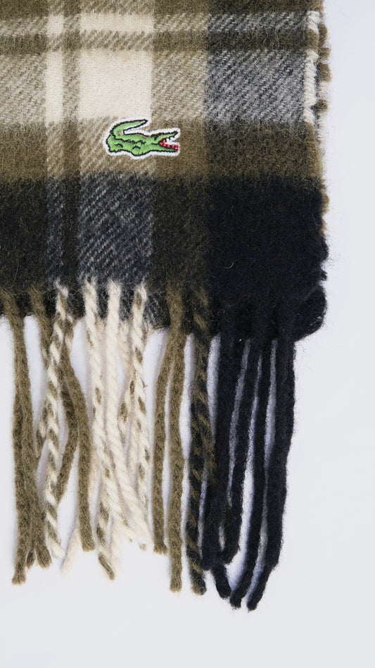Vintage Lacoste check scarf