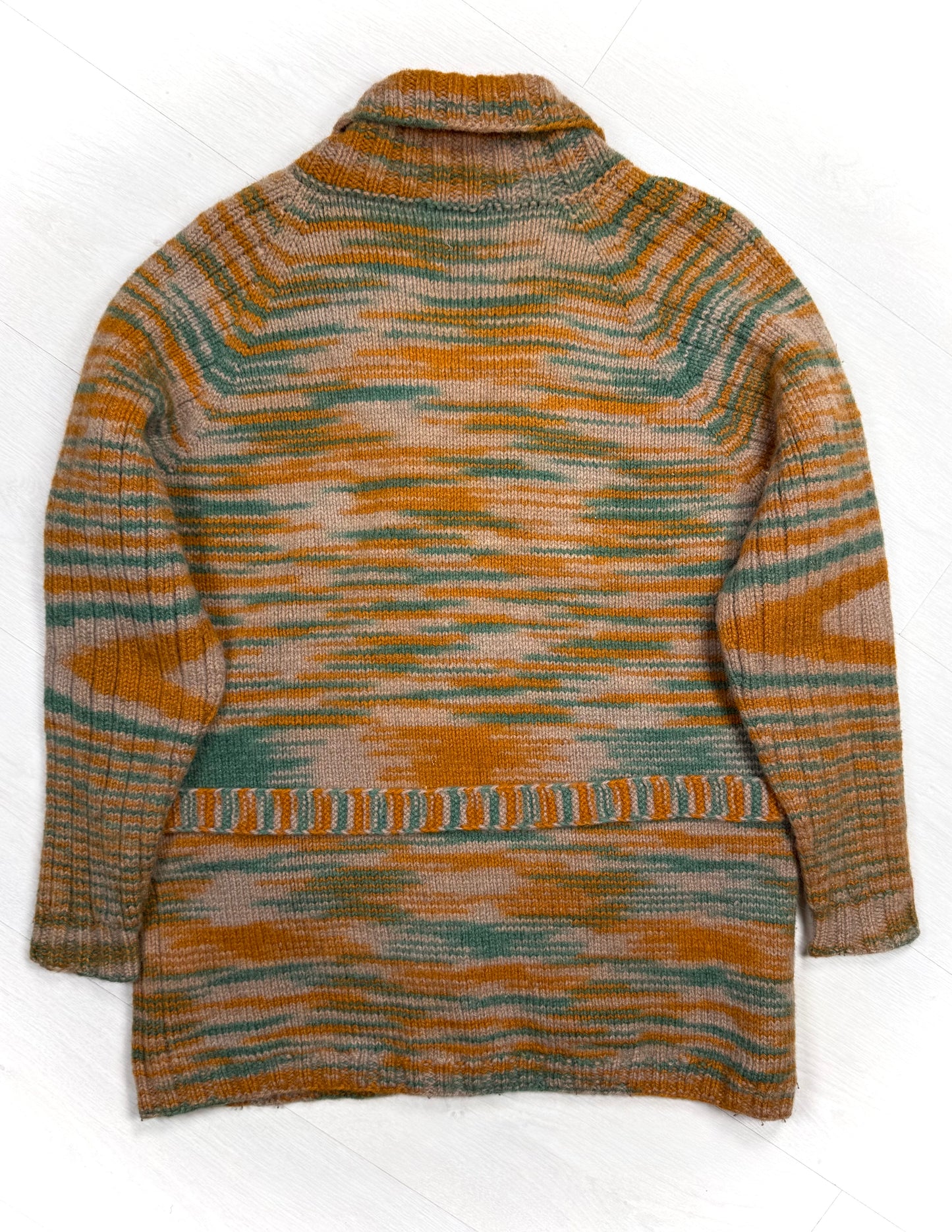 Wood Cardigan w/Belt M