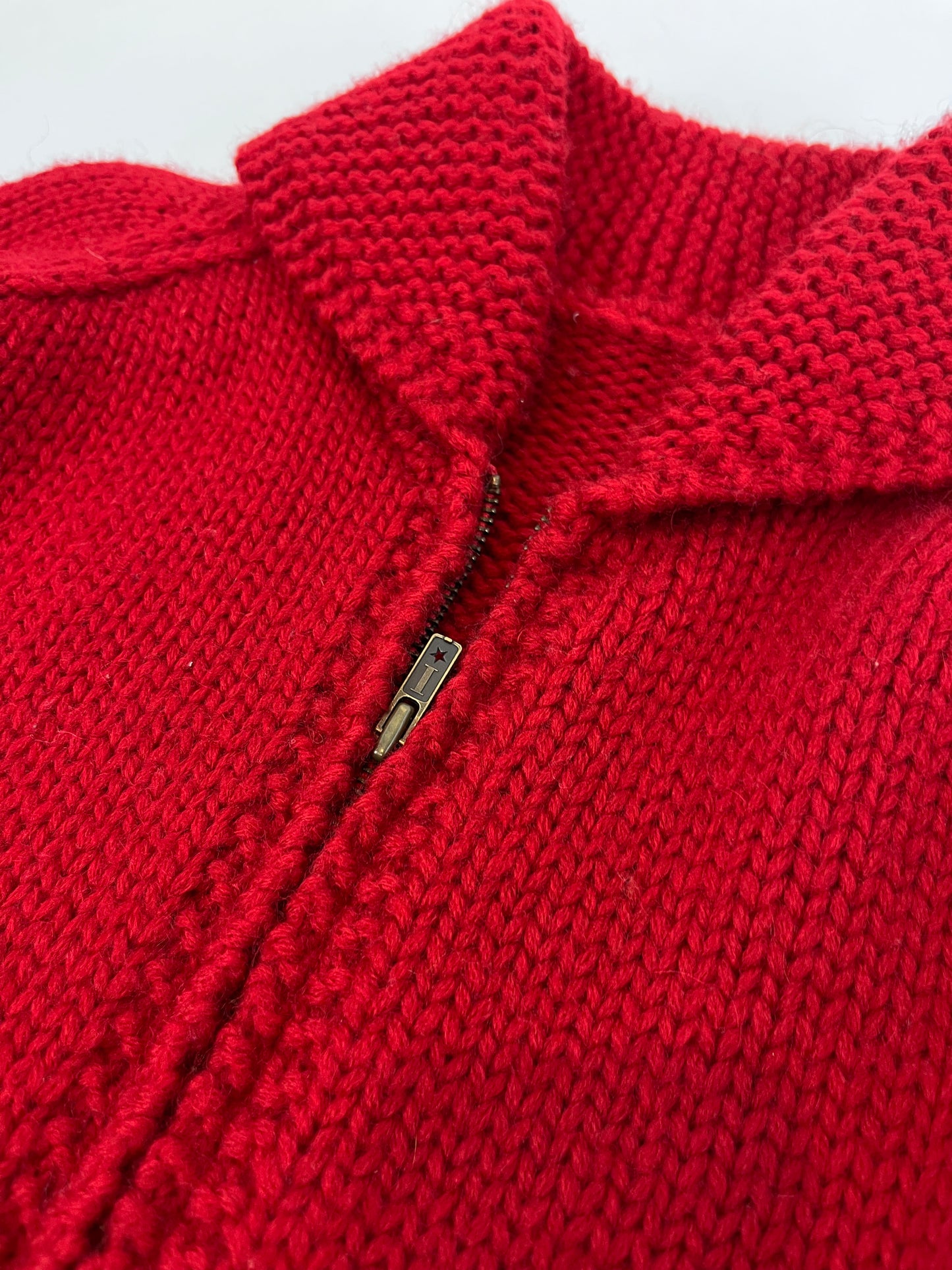 Vintage Cowichan zip cardigan M