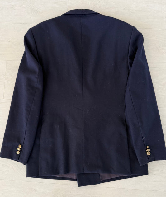 Double Breasted Tailored Suit Jacket L