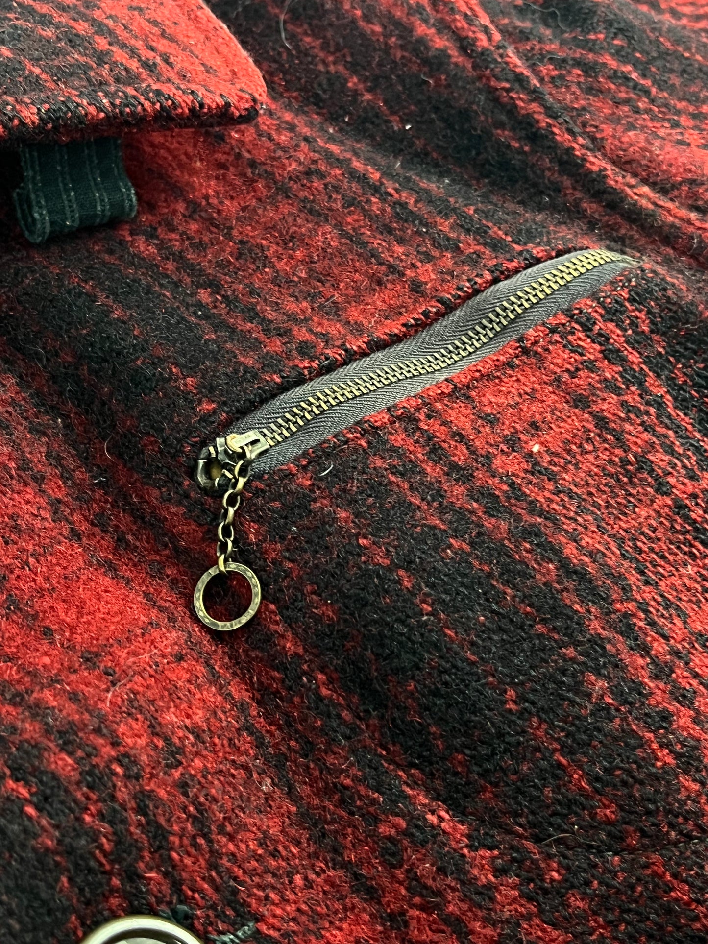 50s PennRich buffalo plaid jacket M