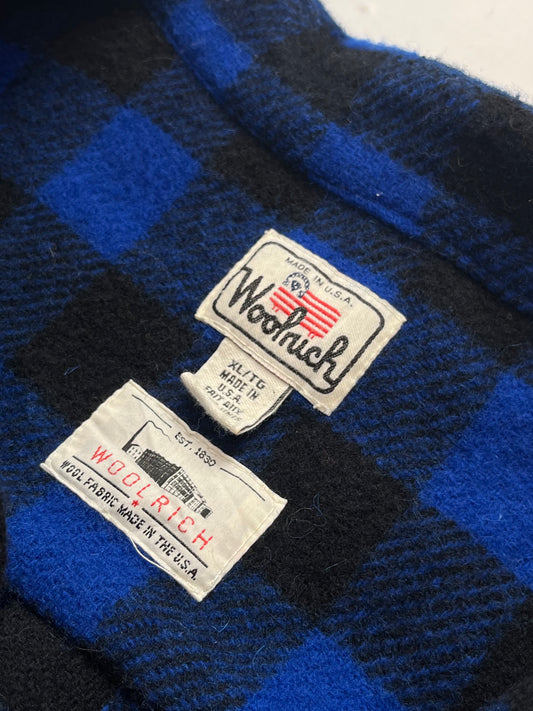 80s buffalo plaid Overshirt XL