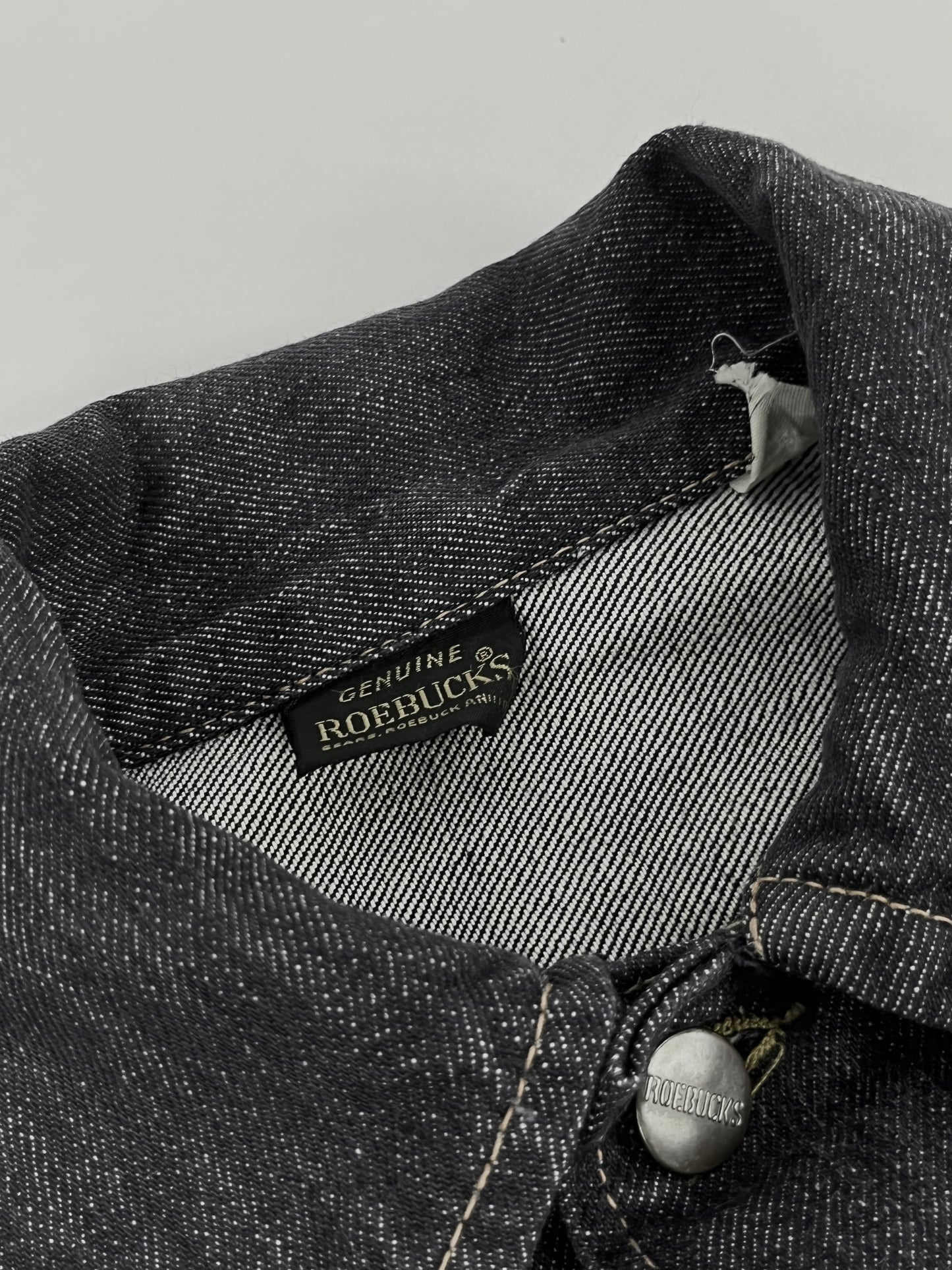 60s Roebucks Raw denim jacket S