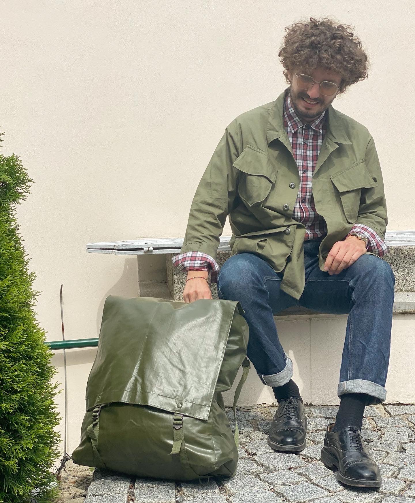 Jungle Jacket Olive Green 1970, clochard92.com, Vintage Store Clochard92.com