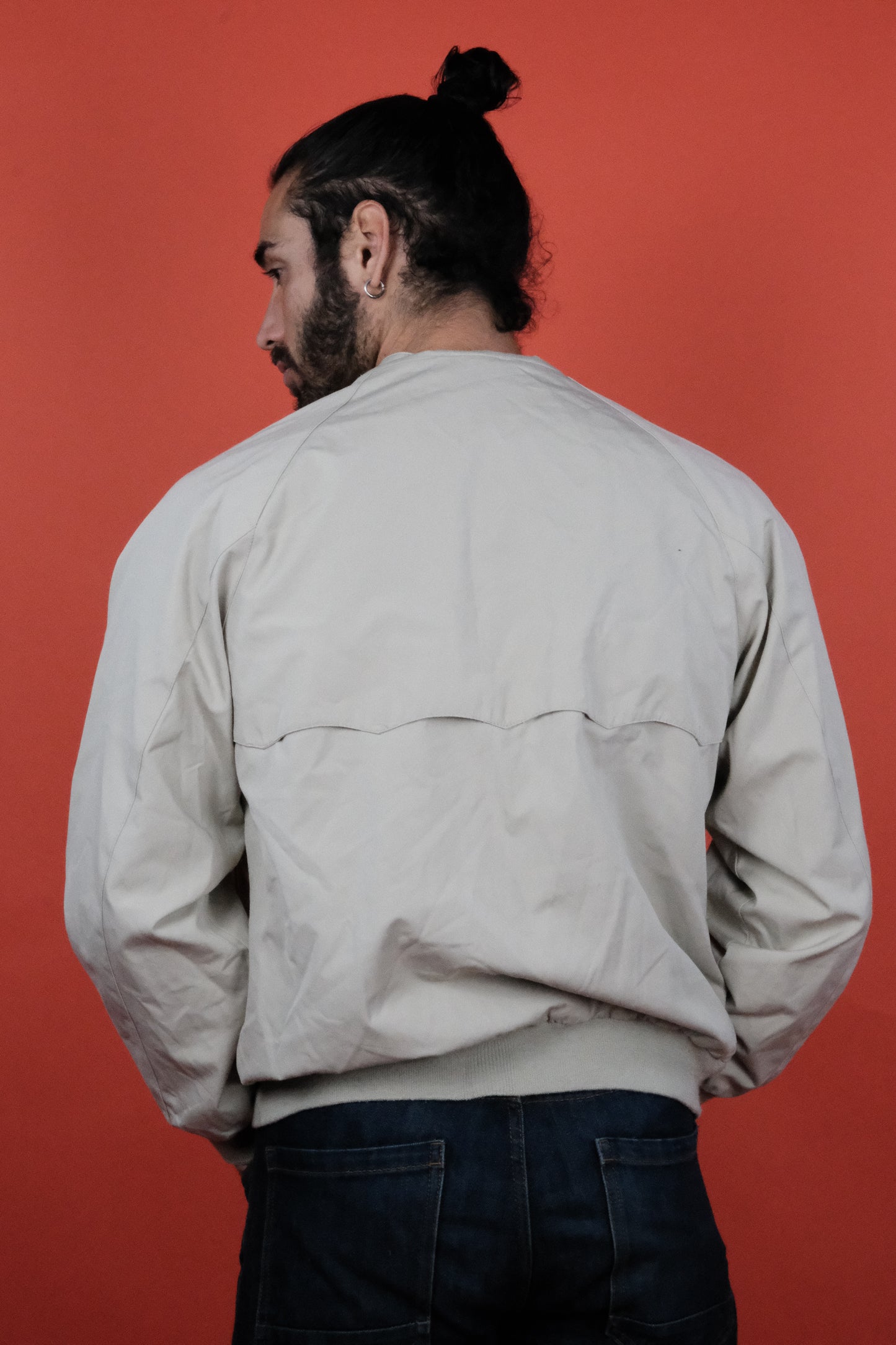 Lacoste Beige Cotton Jacket 'M' - vintage clothing clochard92.com