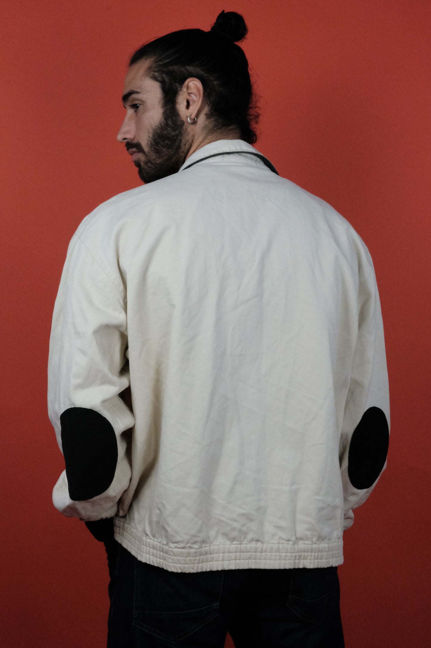 Polo Ralph Lauren Cotton Beige Zip Jacket 'XL' - vintage clothing clochard92.com