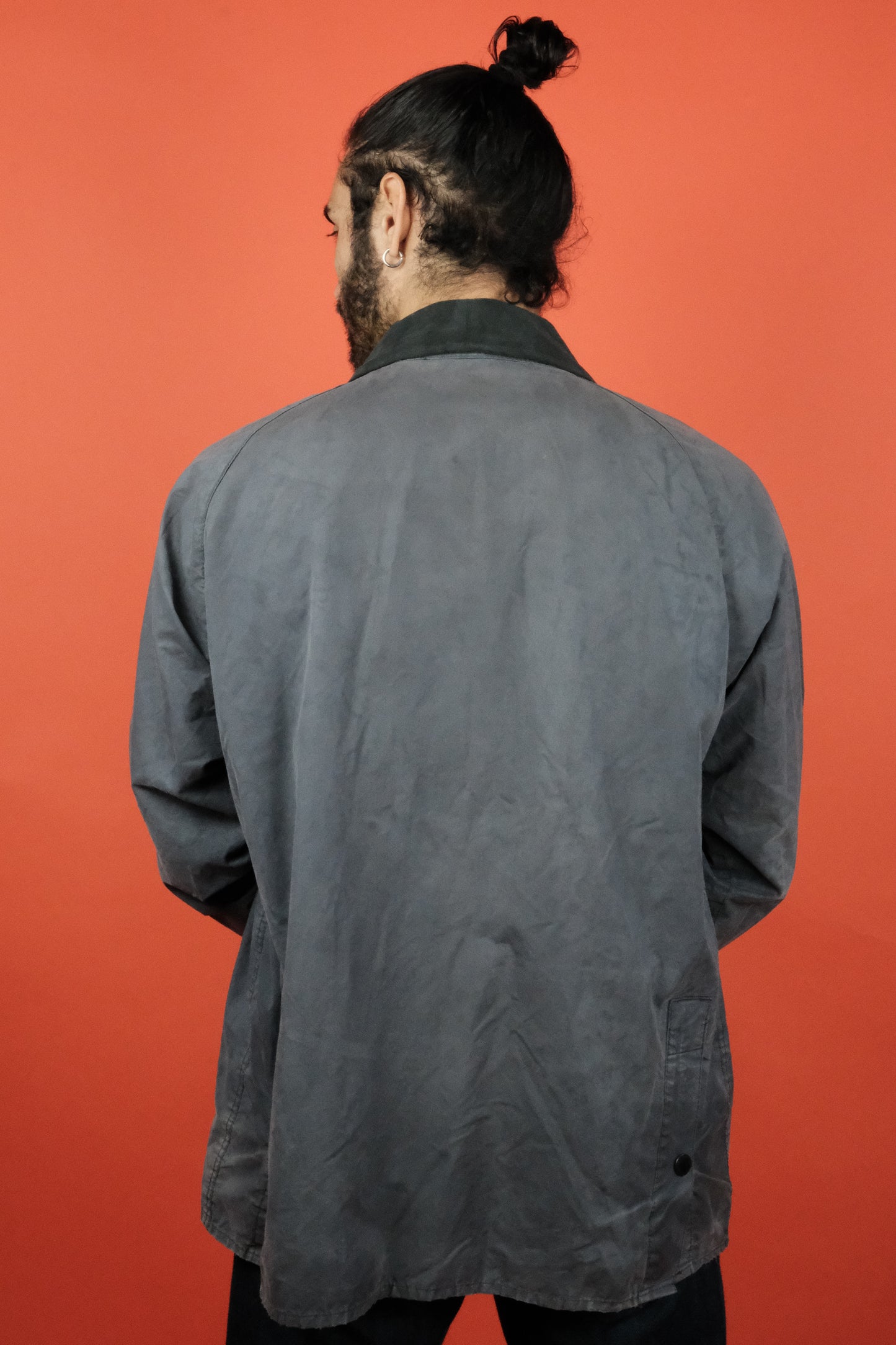 Barbour Bedale 'C44' Sun Faded no wax Jacket - vintage clothing clochard92.com