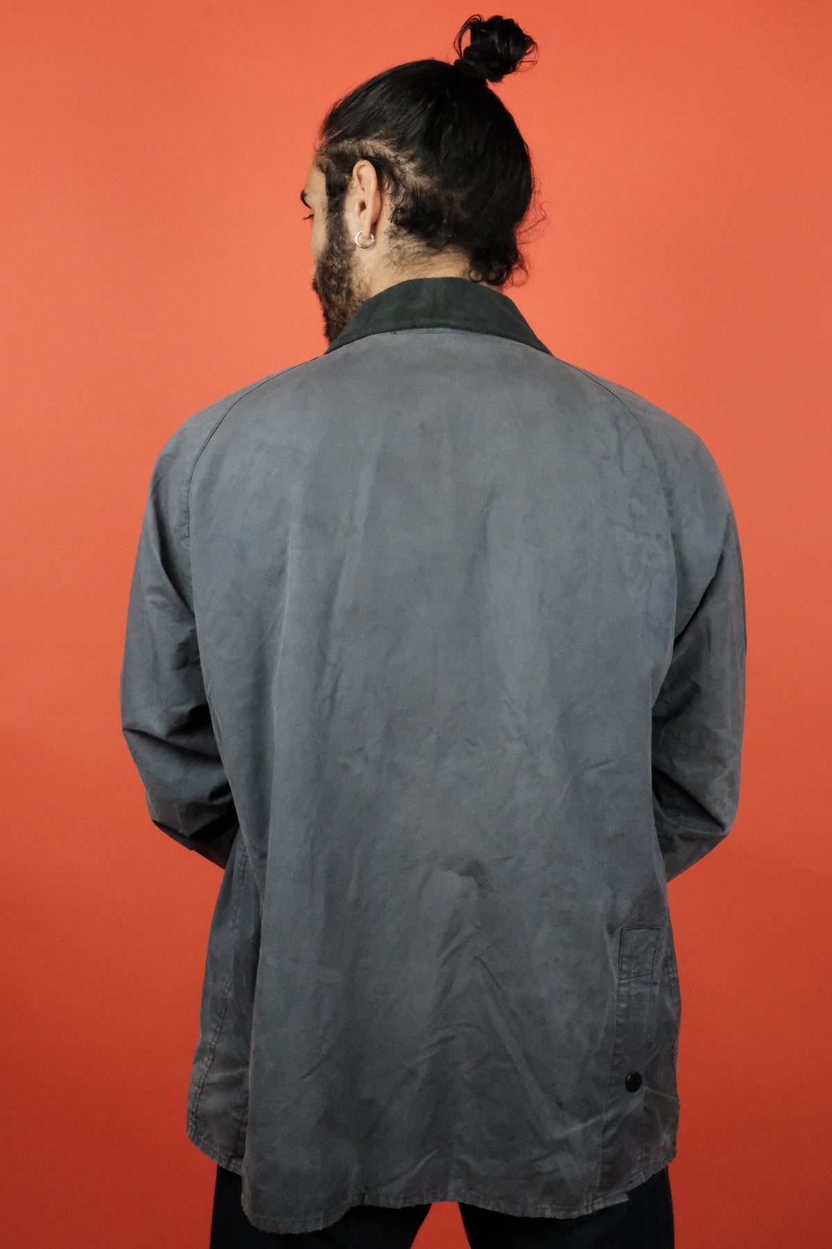 Barbour Bedale 'C44' Sun Faded no wax Jacket - vintage clothing clochard92.com