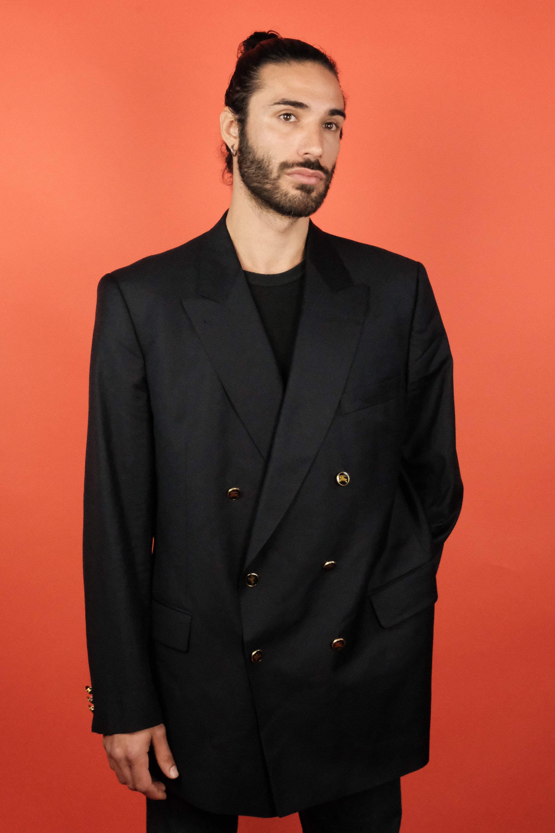 Burberry Made in Germany Double Breast Suit Jacket 'XL' - vintage clothing clochard92.com, Vintage Store Clochard92.com