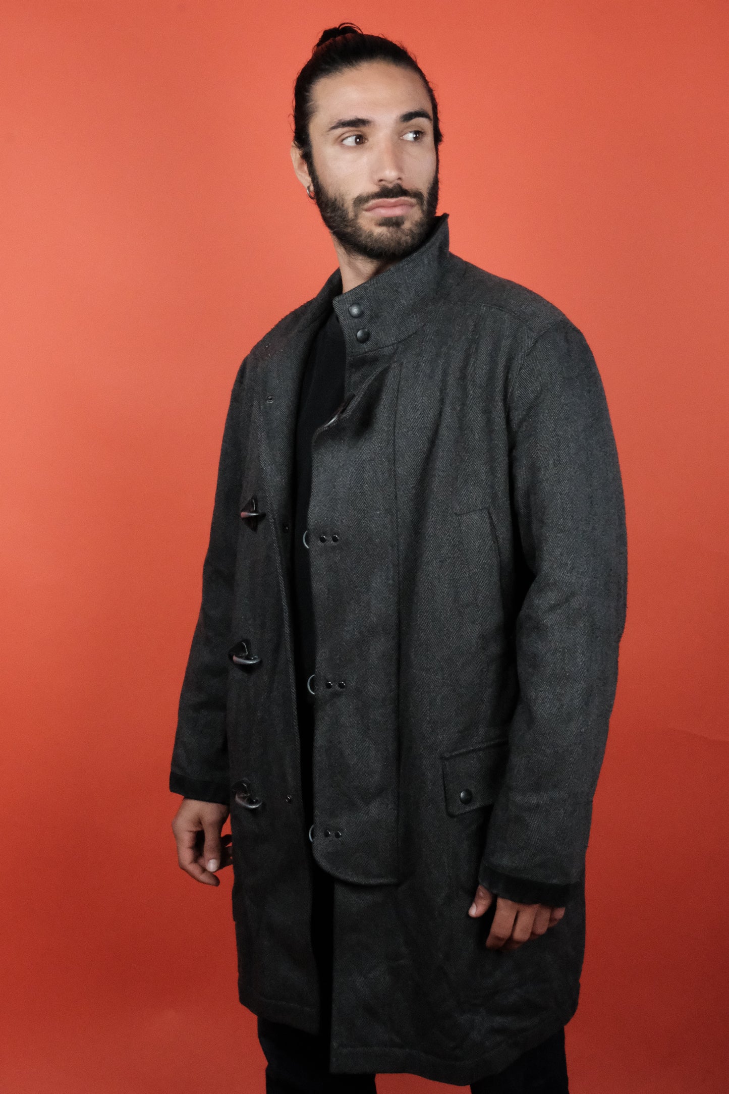 FAY 4 Hooks Wool Coat 'XL' - vintage clothing clochard92.com