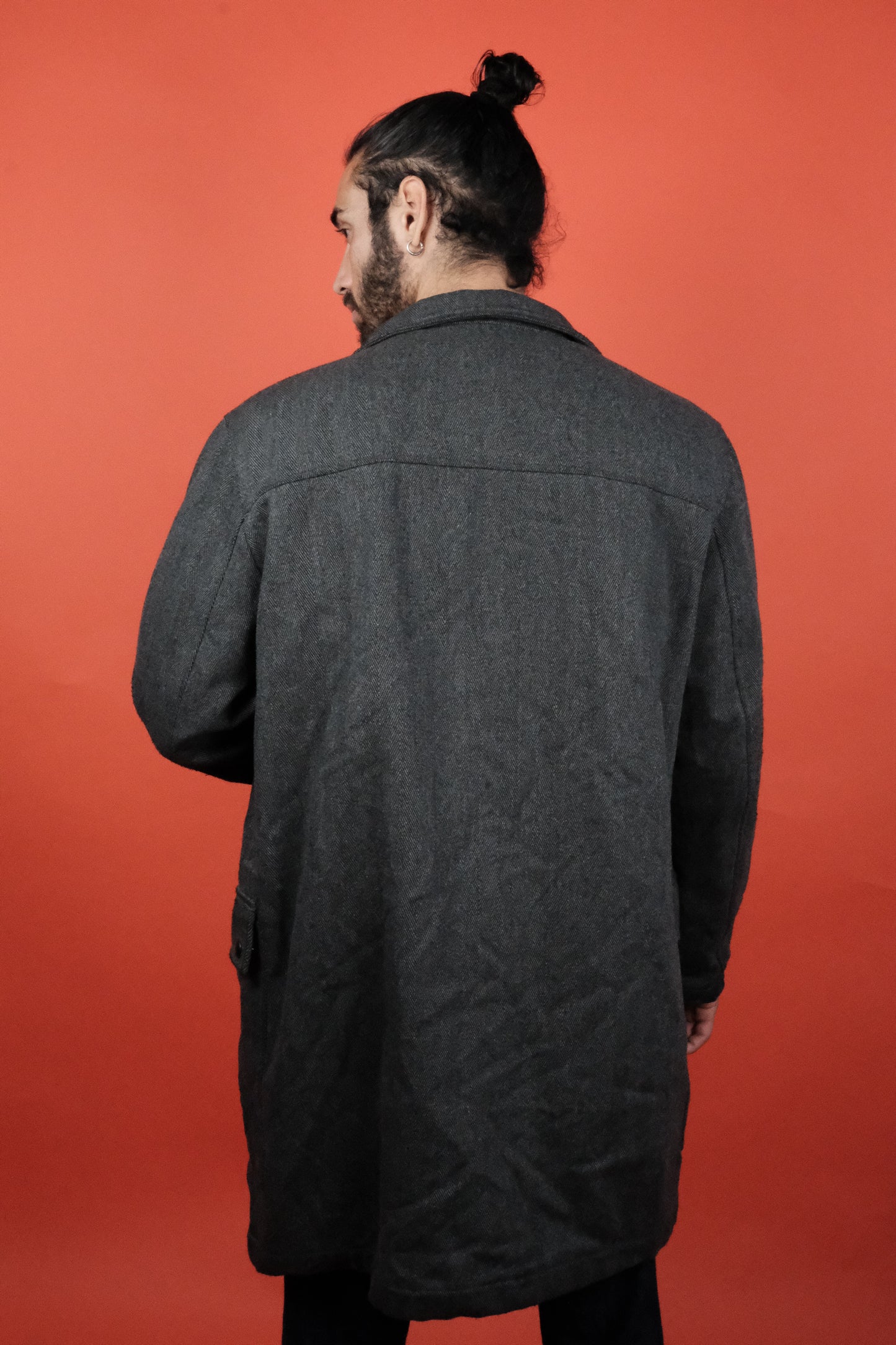 FAY 4 Hooks Wool Coat 'XL' - vintage clothing clochard92.com