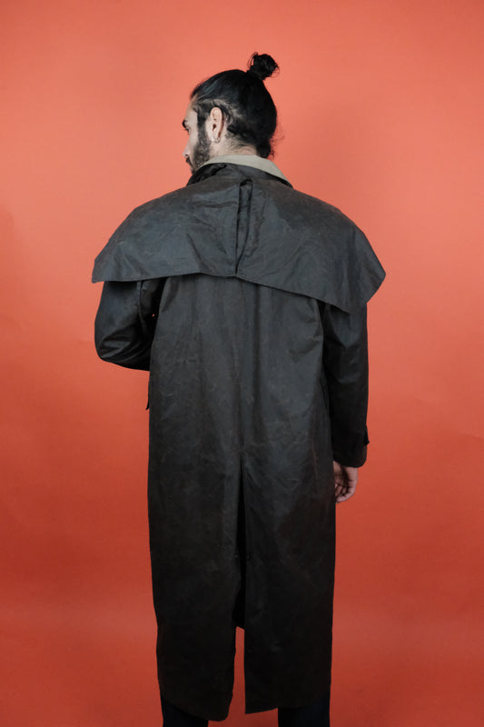 Haven Long Wax Coat 'M' - vintage clothing clochard92.com