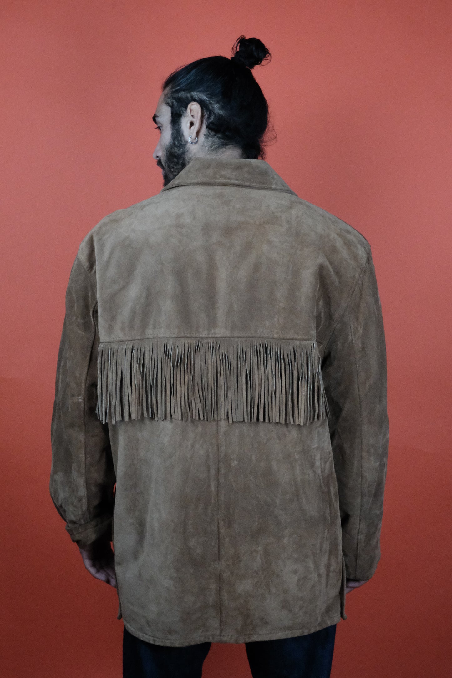 Fringe Suede Leather Jacket Made in Italy - vintage clothing clochard92.com