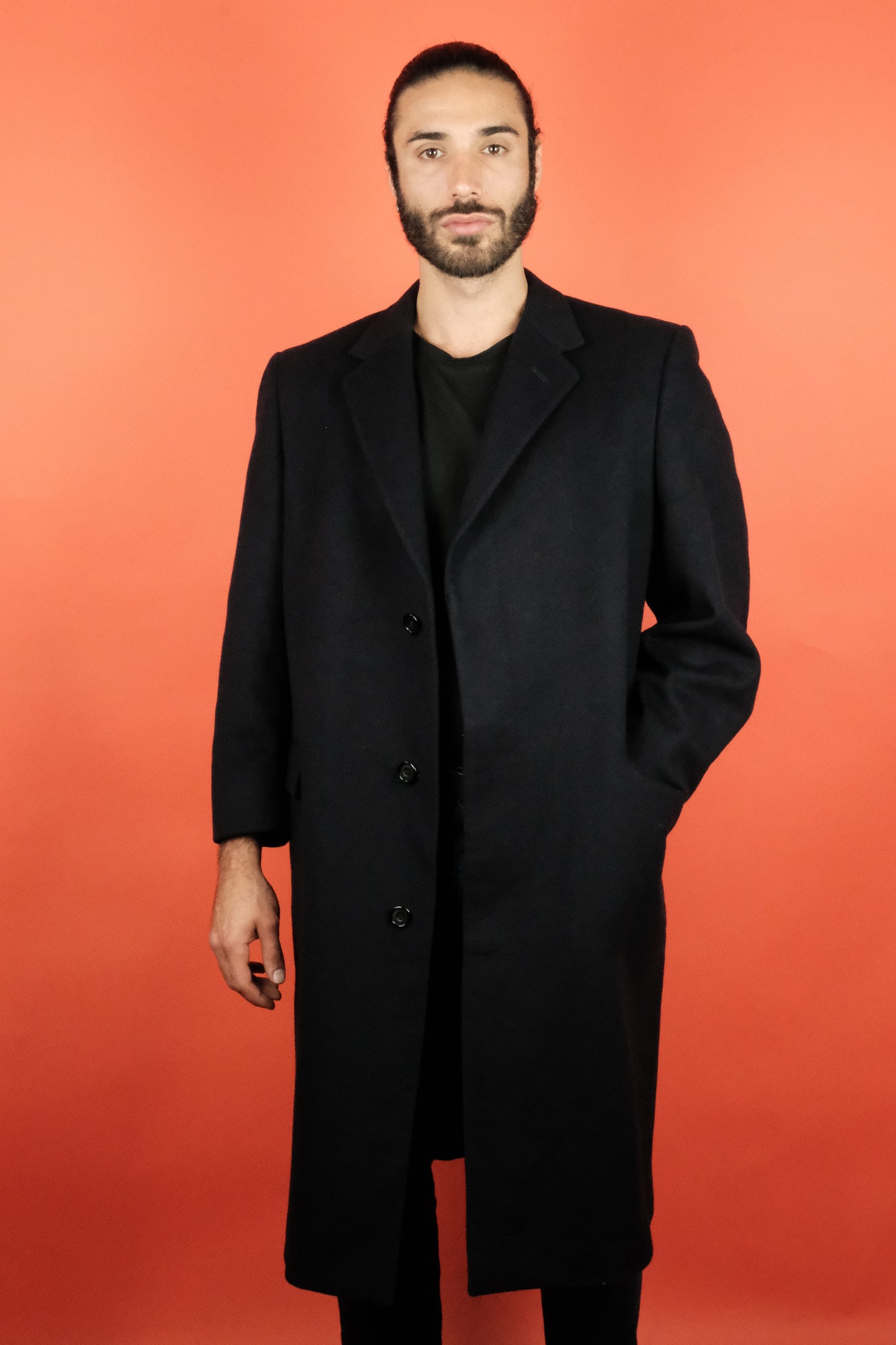 Aquascutum Wool & Cashmere Blend Coat 'M/42R' - vintage clothing clochard92.com