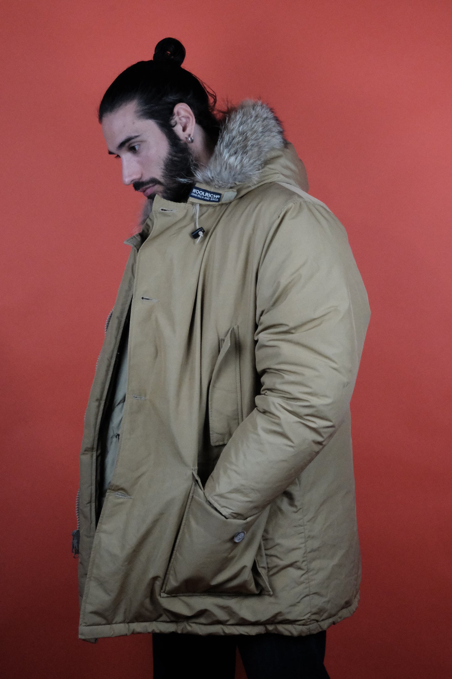 Woolrich Arctic Parka Beige 'XL' - vintage clothing clochard92.com