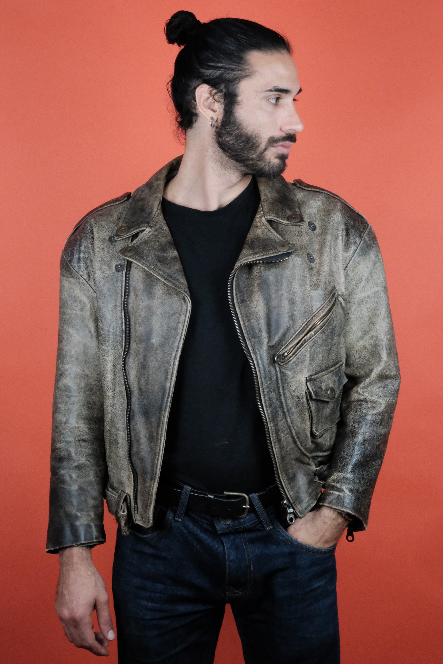 Gossip Leather Jacket Made in UK 'M' - vintage clothing clochard92.com