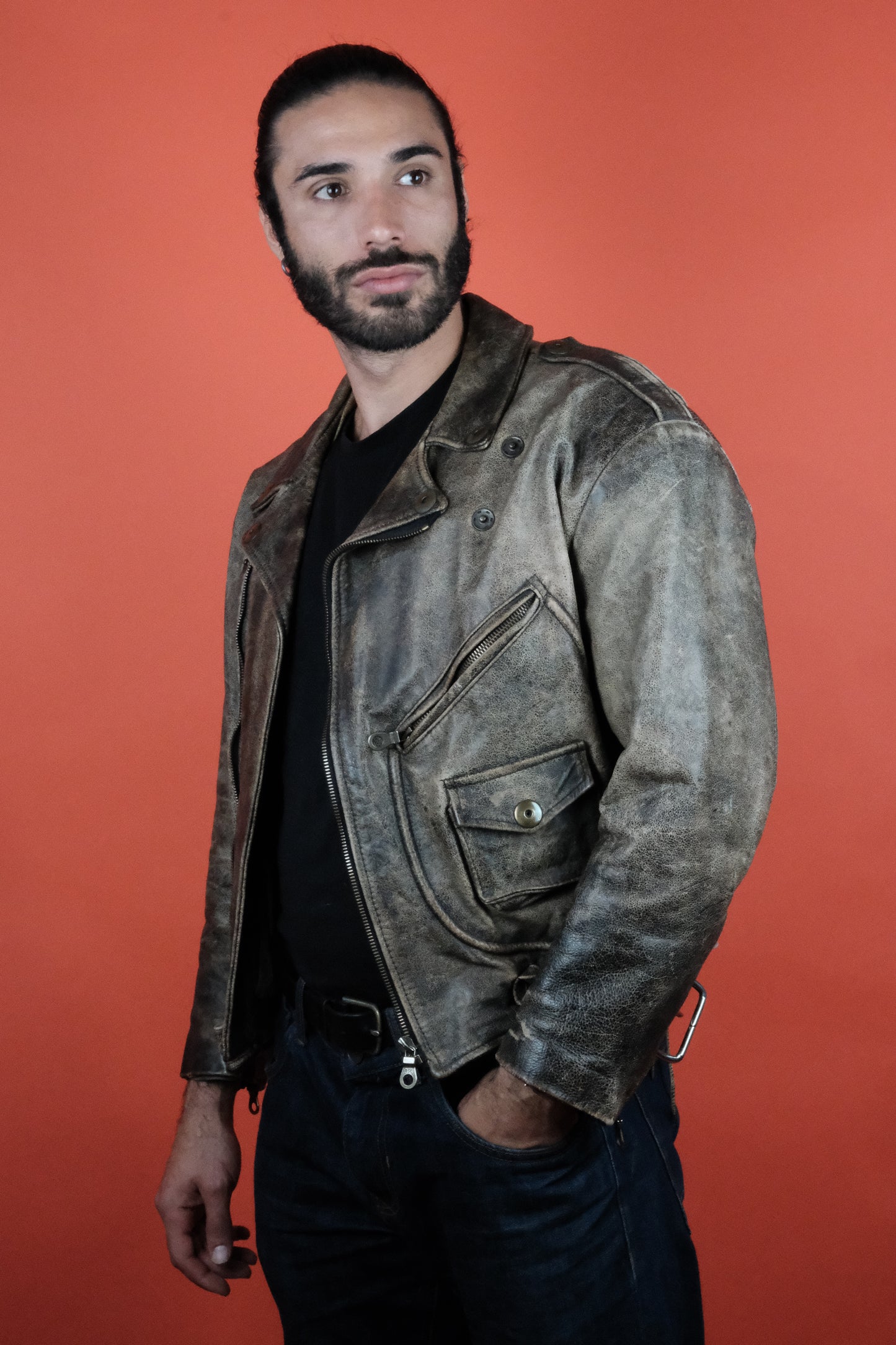 Gossip Leather Jacket Made in UK 'M' - vintage clothing clochard92.com