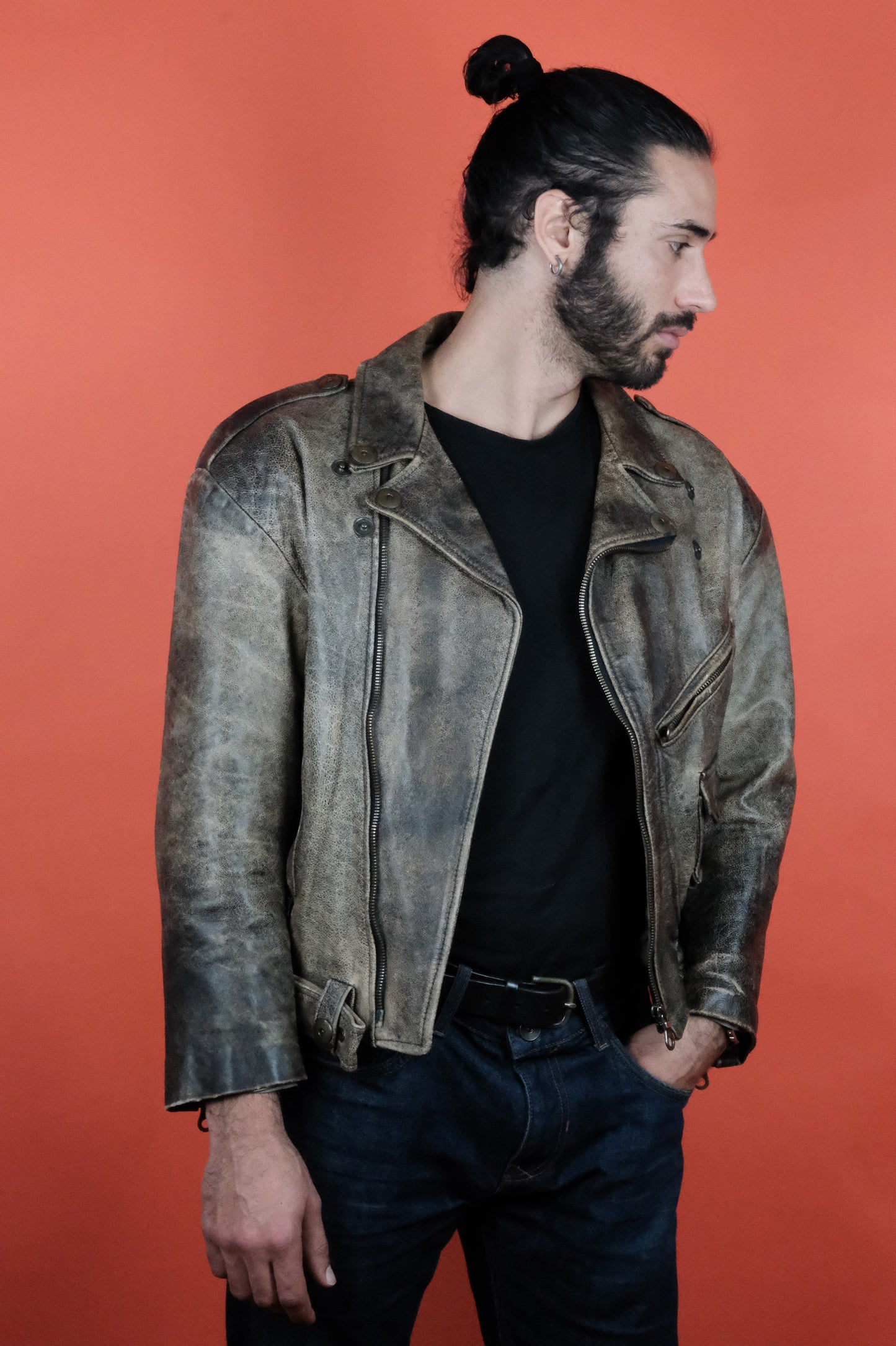 Gossip Leather Jacket Made in UK 'M' - vintage clothing clochard92.com