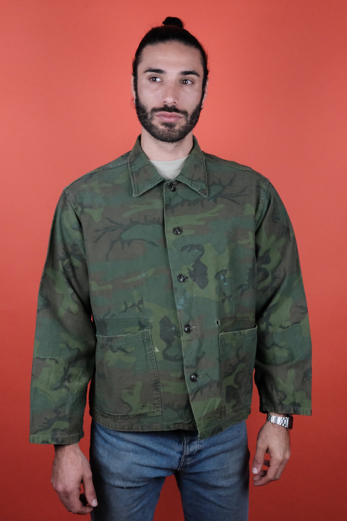 Hunting Jacket Camouflage 'L' - vintage clothing clochard92.com