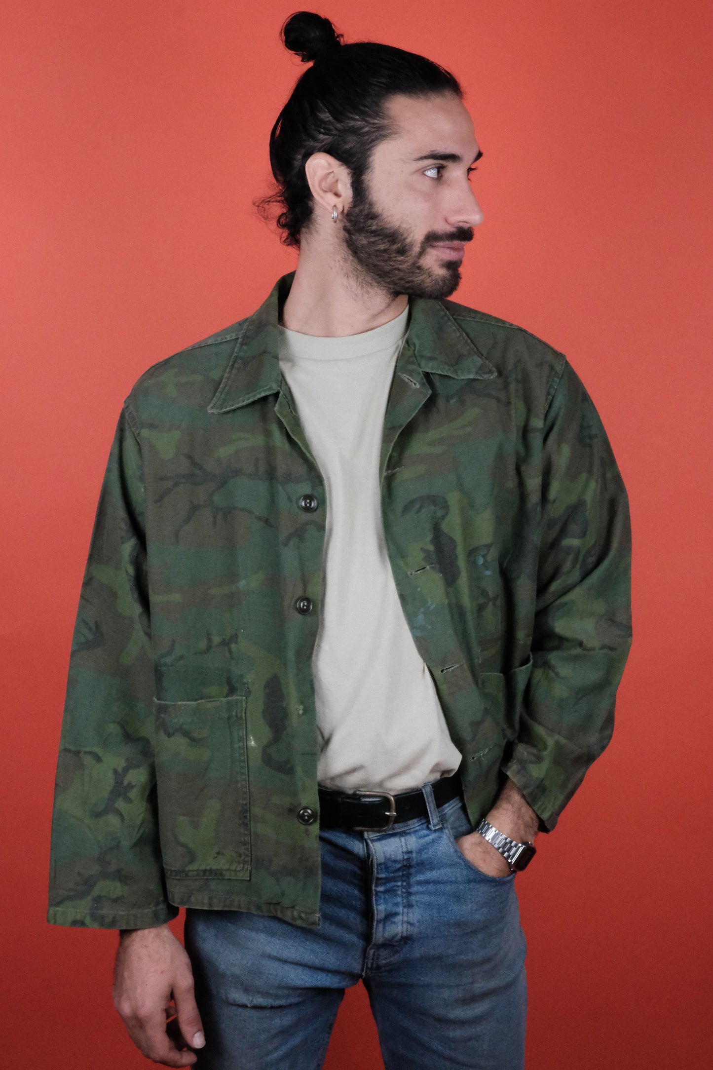 Hunting Jacket Camouflage 'L' - vintage clothing clochard92.com
