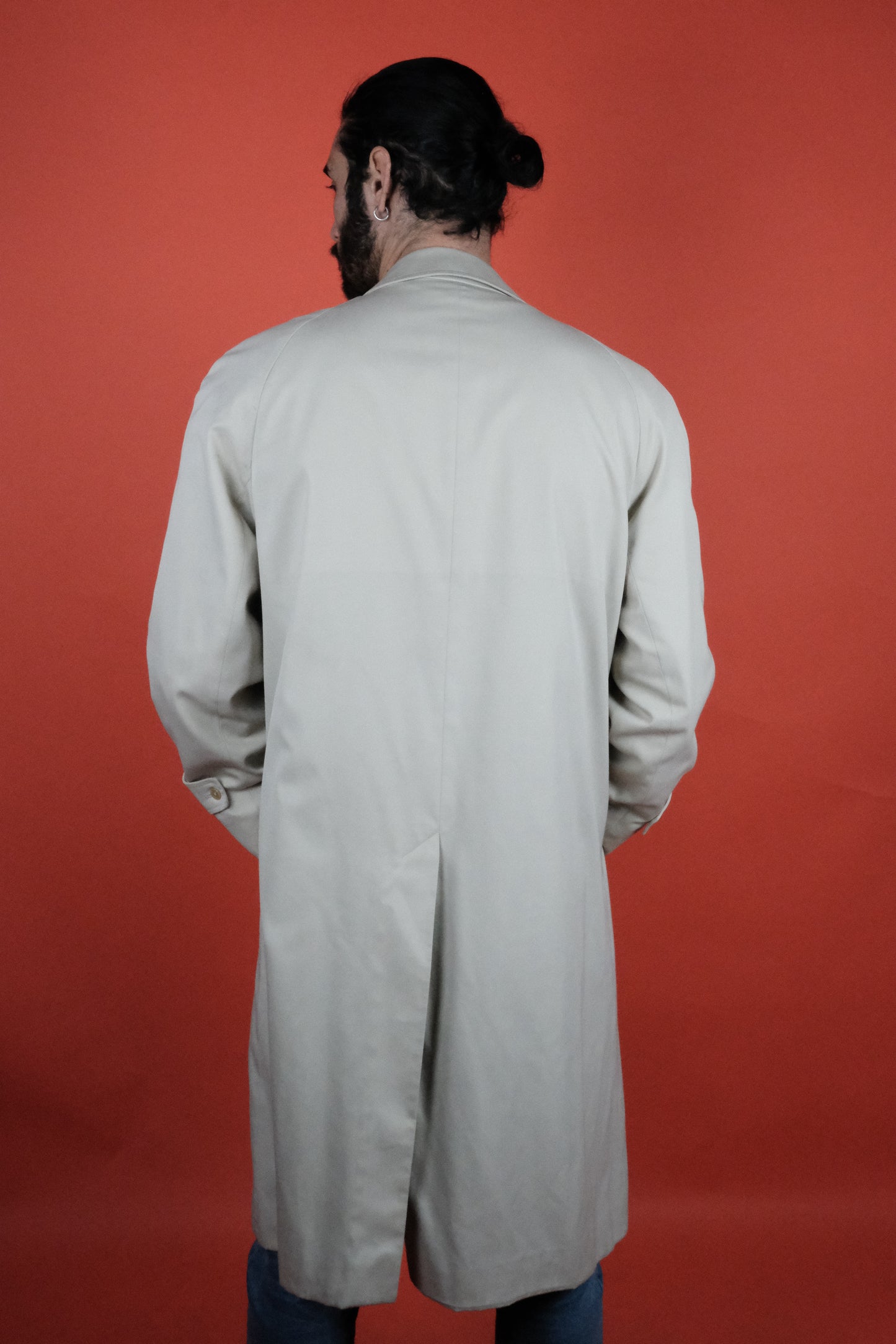 Aquascutum of London Long Coat Light Cream - vintage clothing clochard92.com