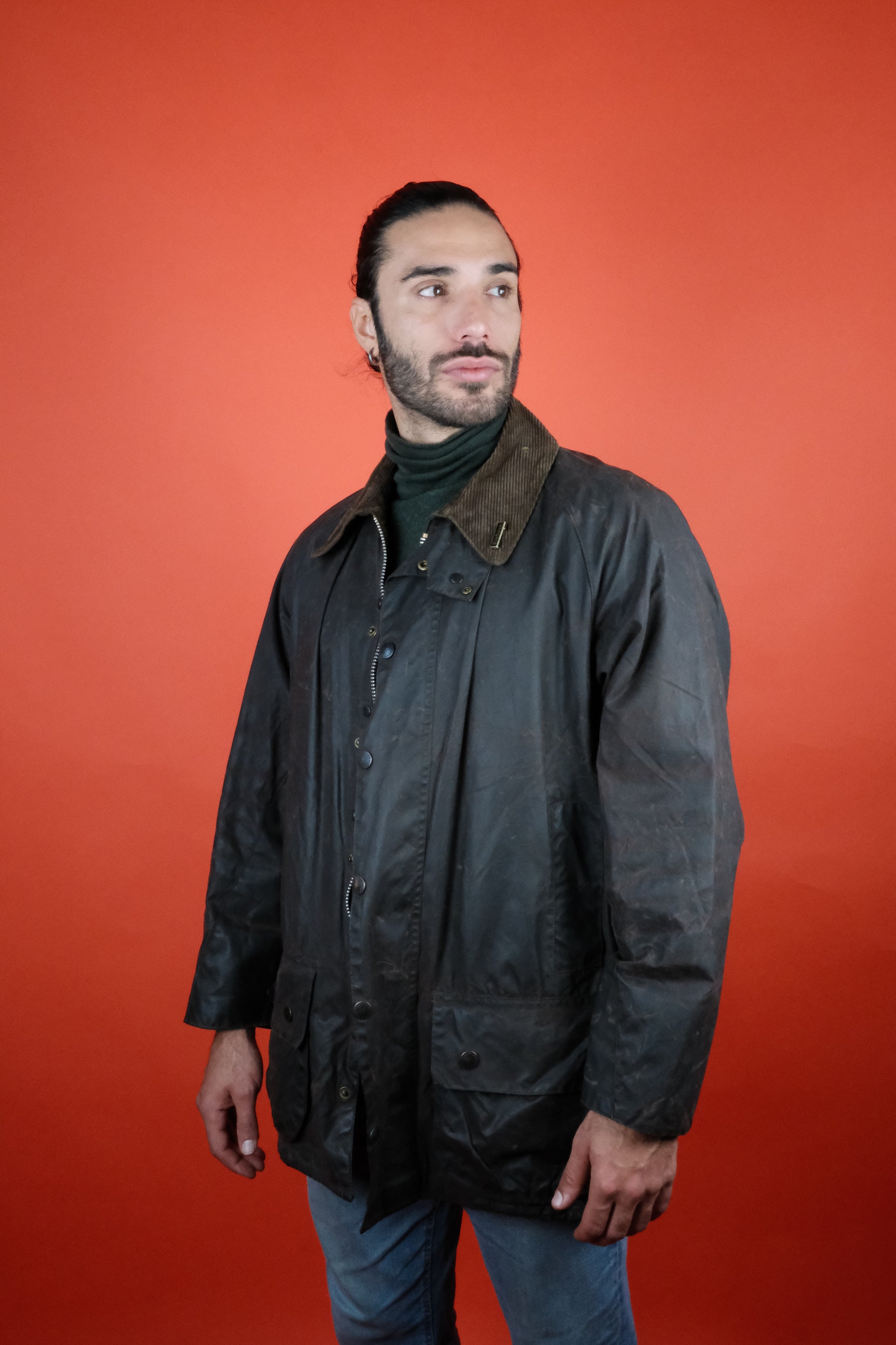 Barbour Beaufort Brown - vintage clothing clochard92.com, Vintage Store Clochard92.com