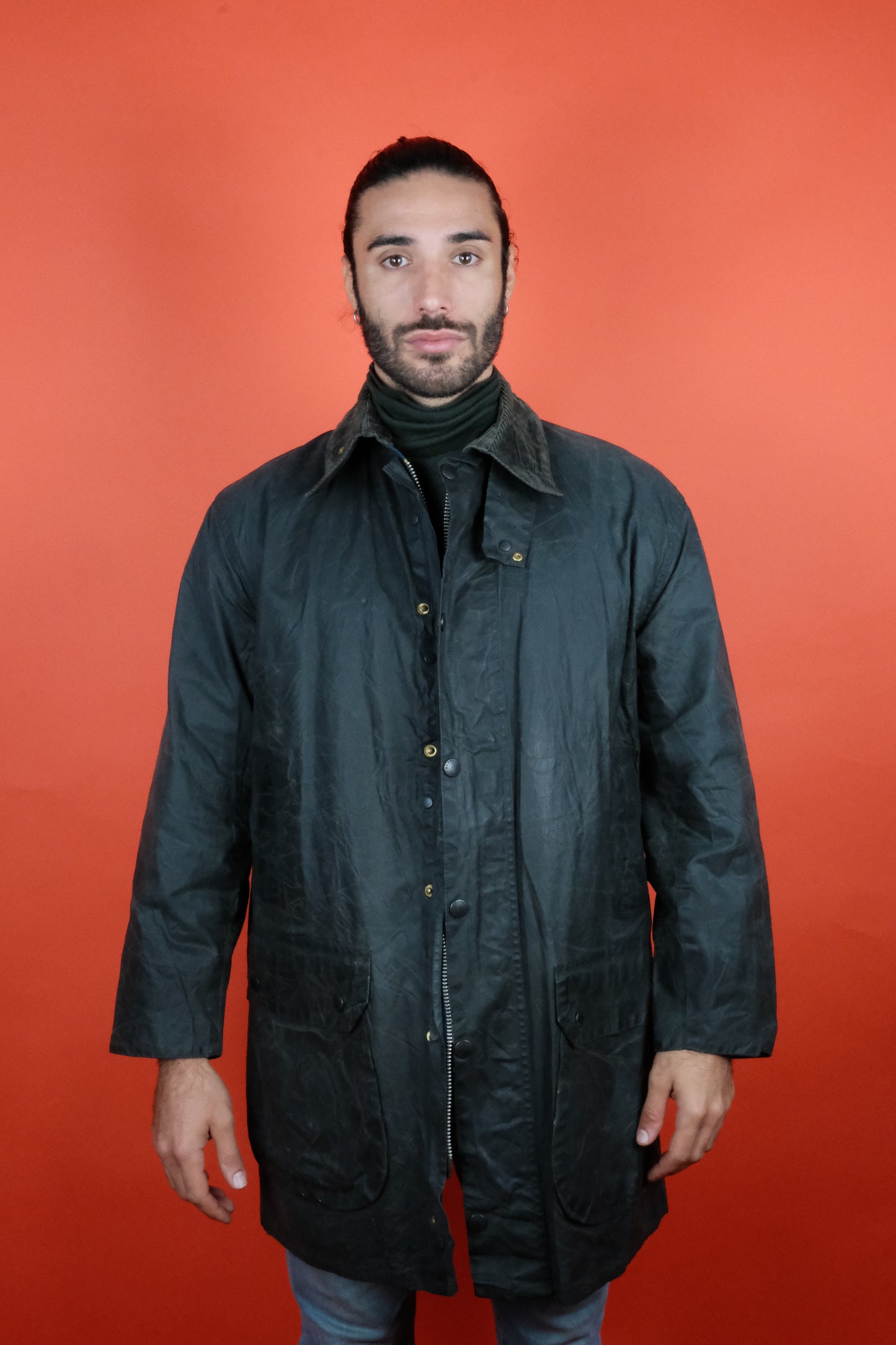 Barbour Border C42/107 Wax Coat  - vintage clothing clochard92.com