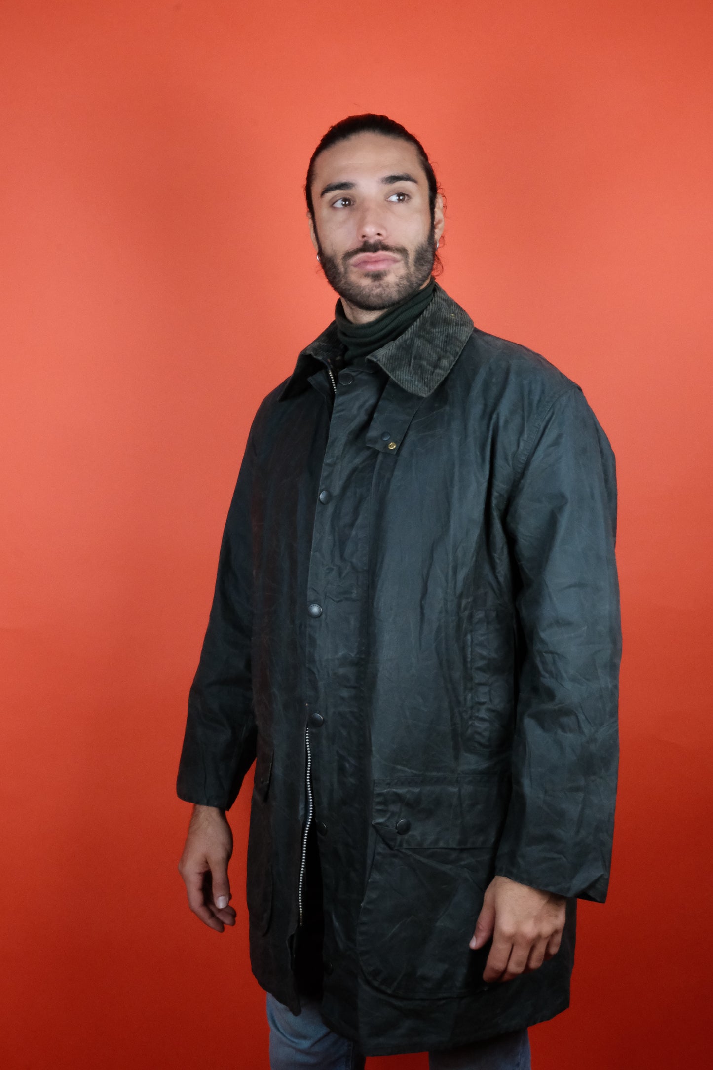 Barbour Border C42/107 Wax Coat  - vintage clothing clochard92.com