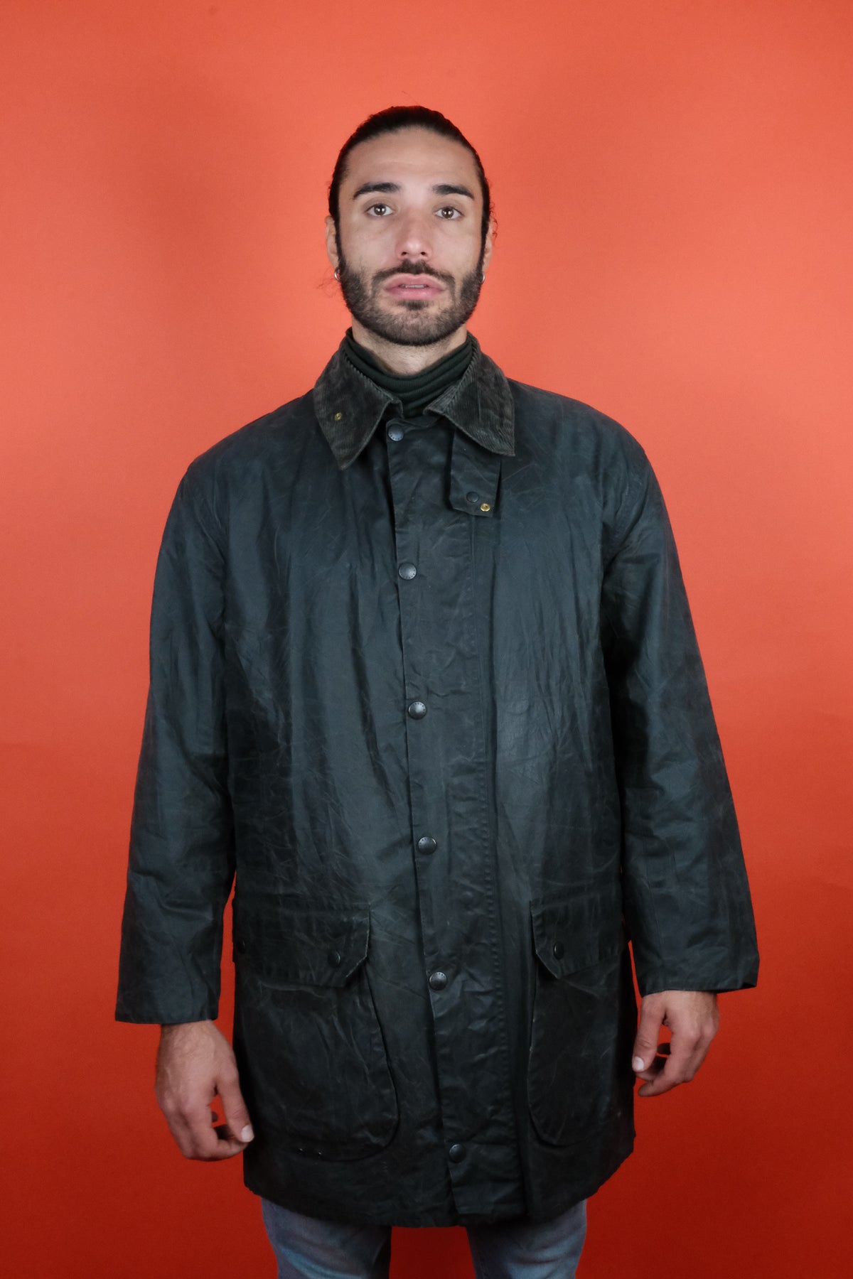 Barbour Border C42/107 Wax Coat - vintage clothing clochard92.com