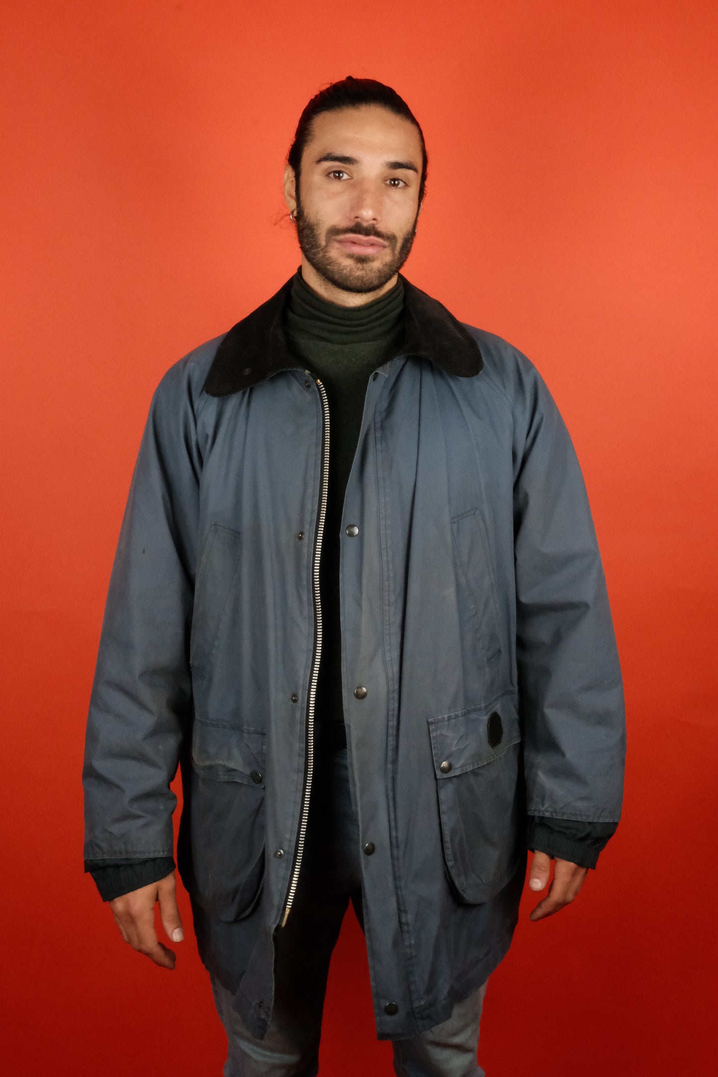 Burberrys Wax Blue Jacket - vintage clothing clochard92.com