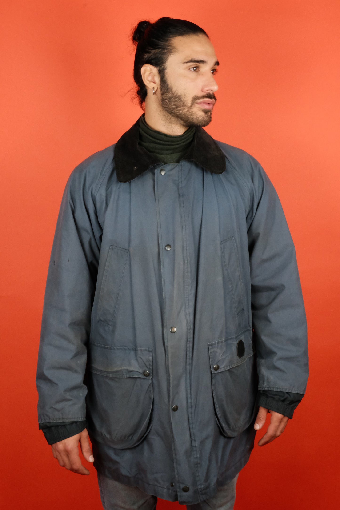 Burberrys Wax Blue Jacket - vintage clothing clochard92.com