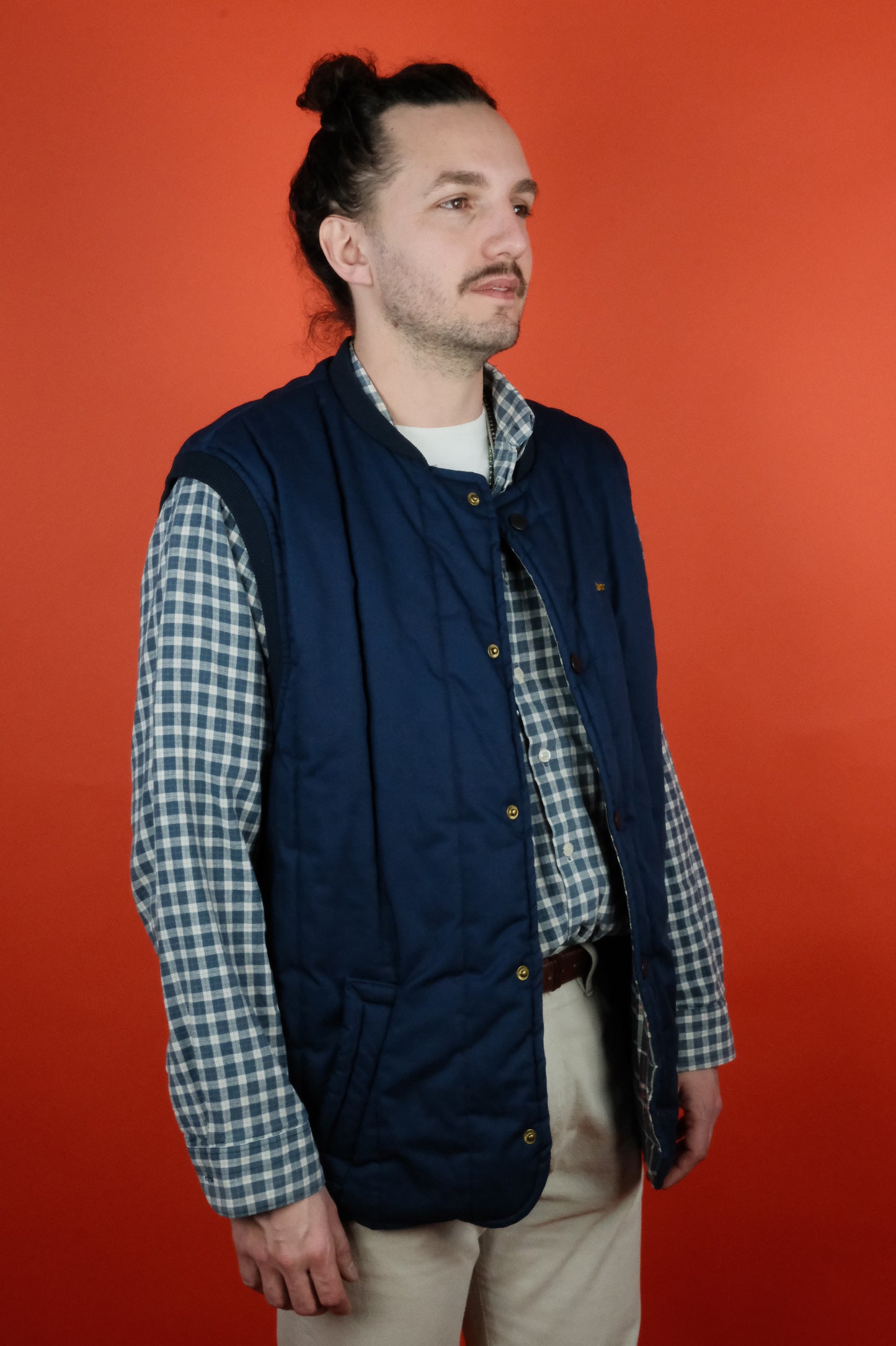 Barbour Vest Blue - vintage clothing clochard92.com