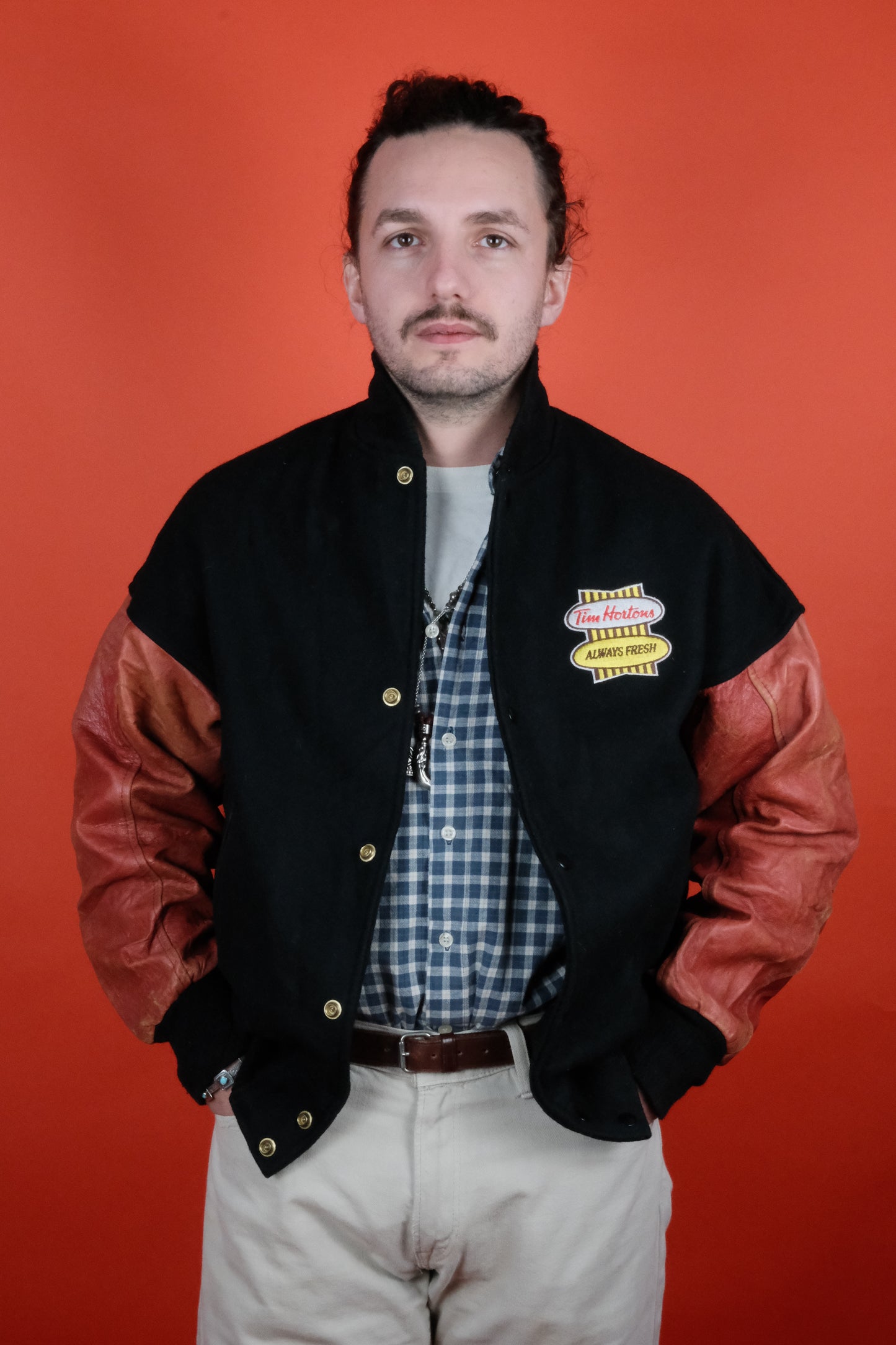 Varsity Jacket Tim Hortons - vintage clothing clochard92.com