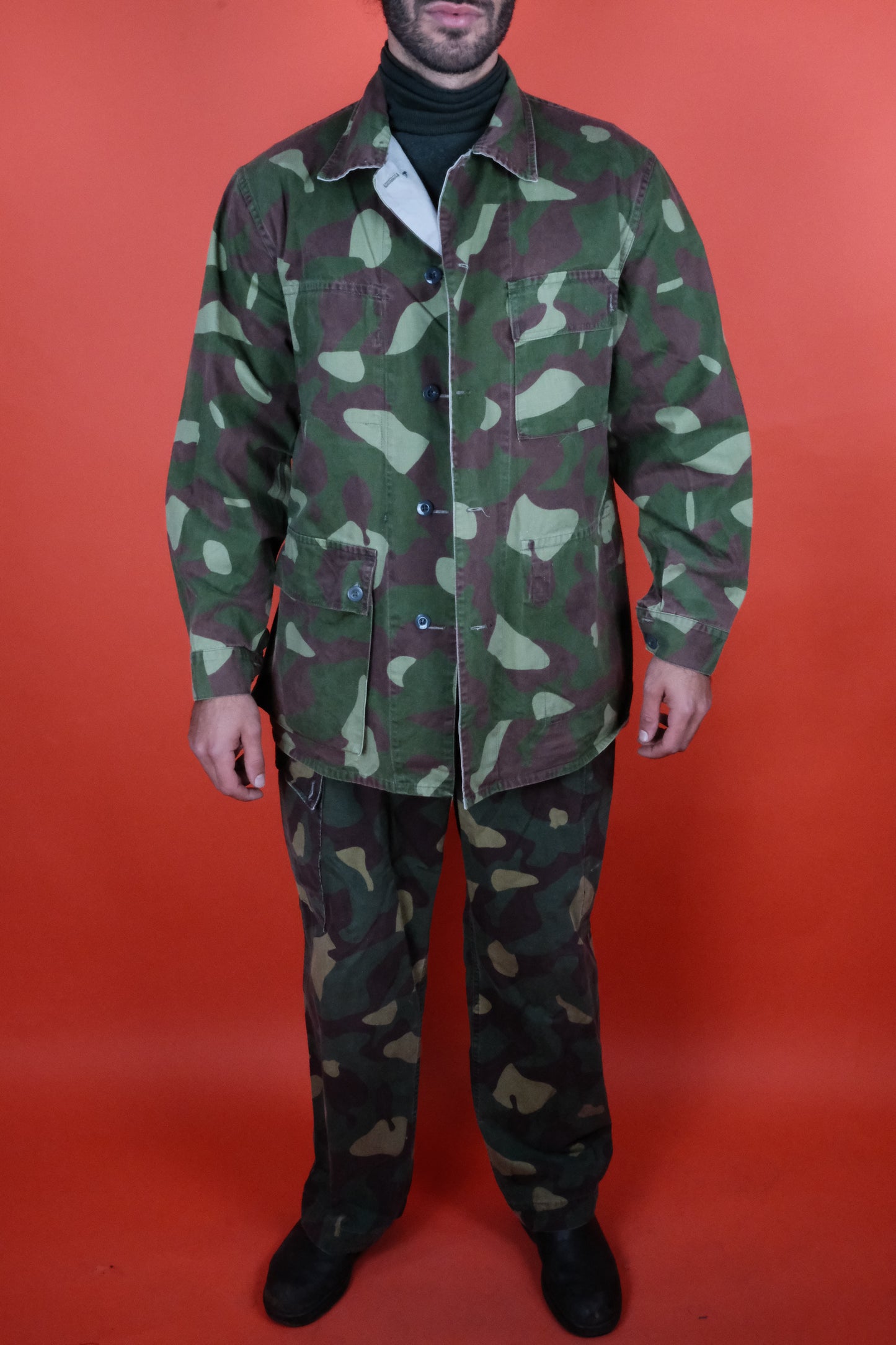 Finnish Military Jacket & Pants (Reversible) - vintage clothing clochard92.com