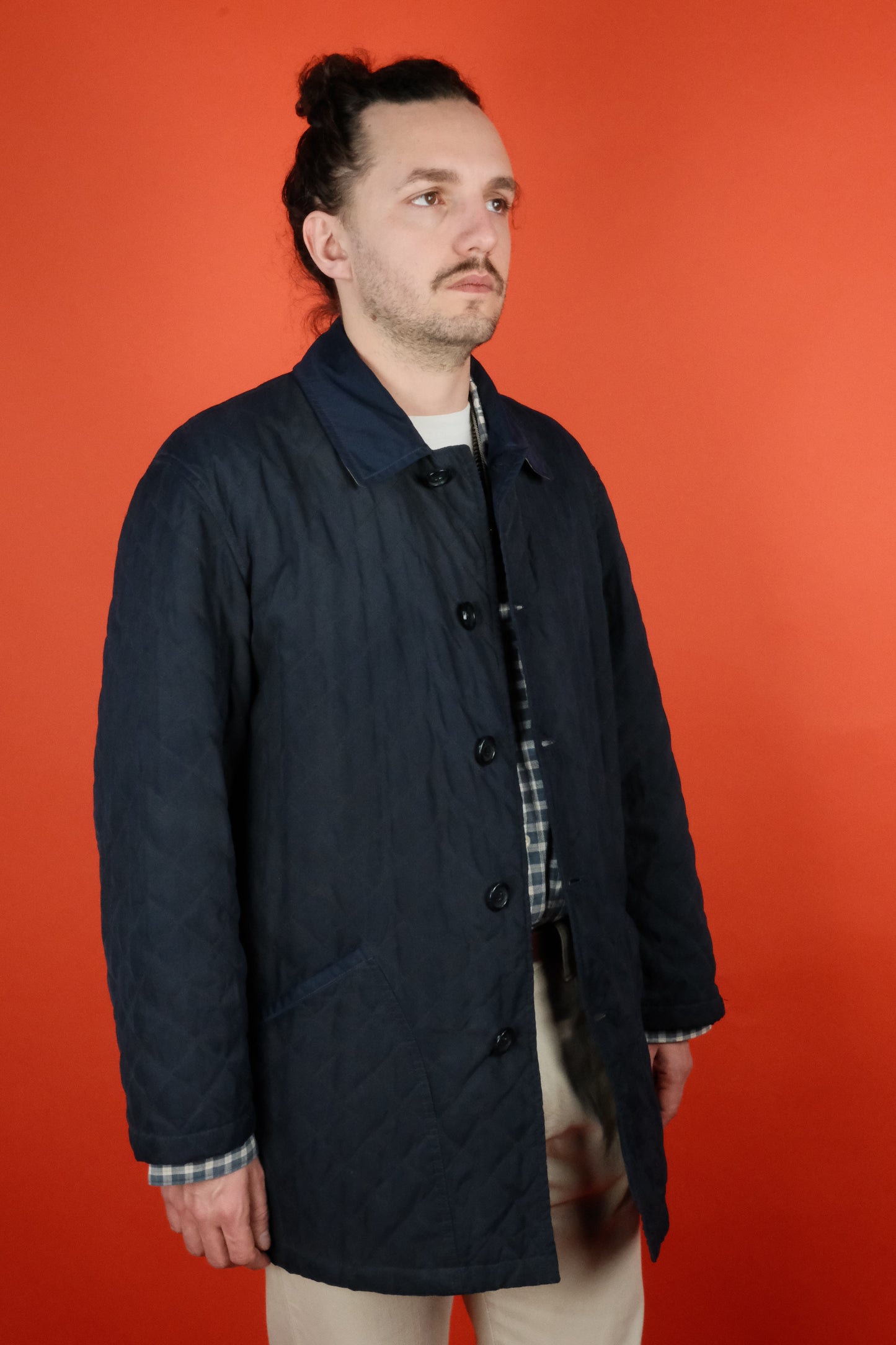 Burberrys' Short Navy Coat 'L' - vintage clothing clochard92.com