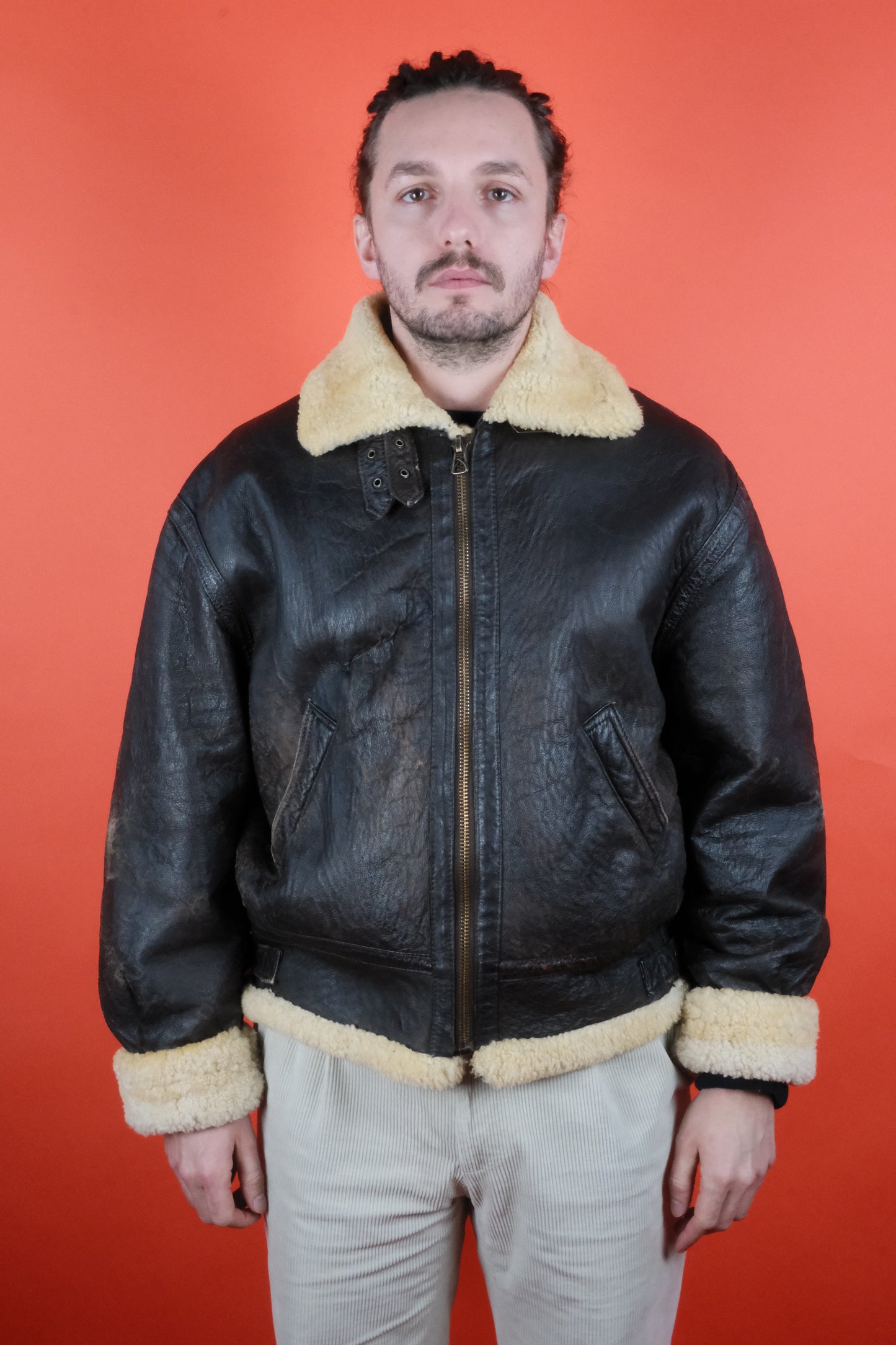 Goldhora B-3 Shearling Jacket - vintage clothing clochard92.com