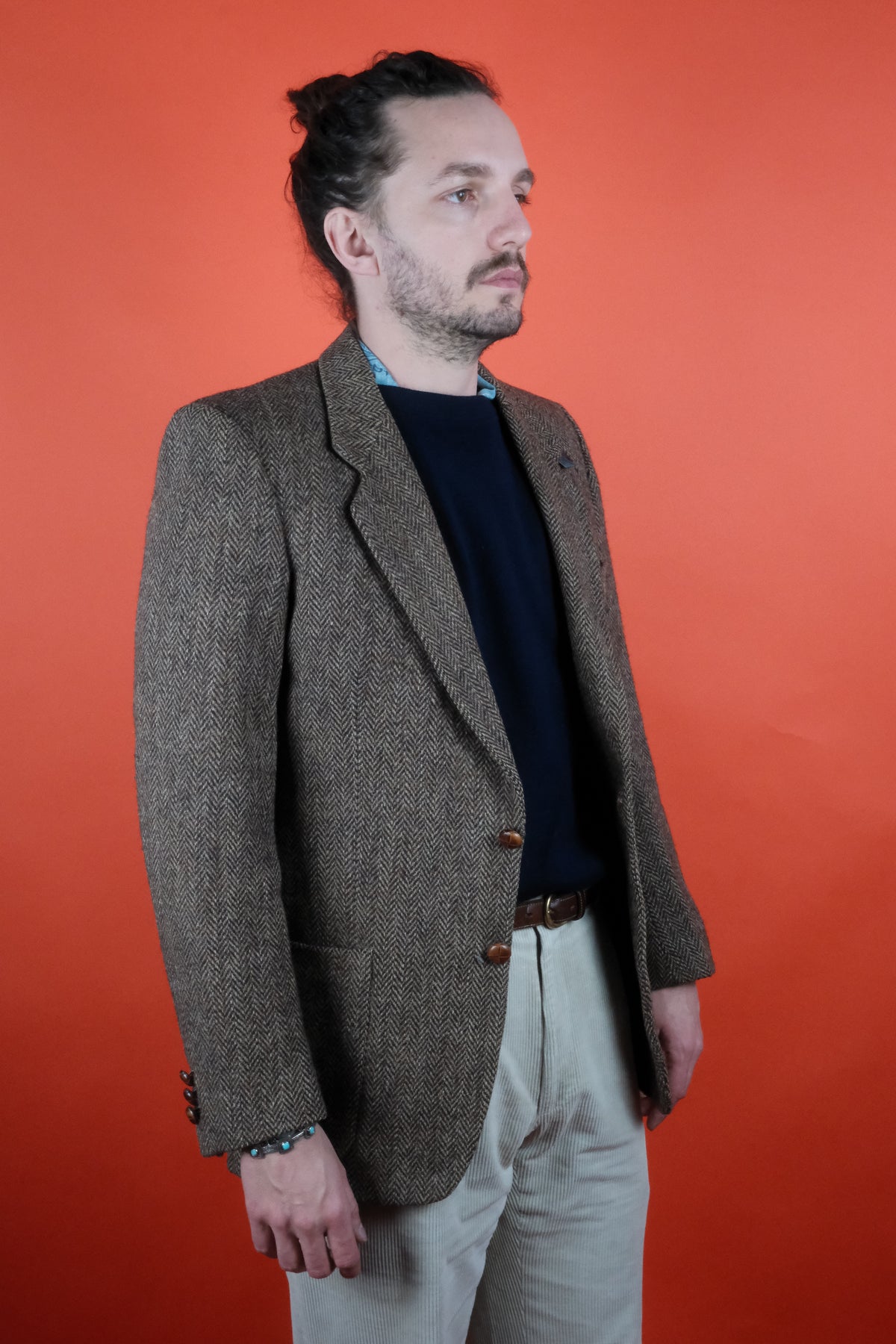 Harris Tweed Wool Suit Jacket '50' - vintage clothing clochard92.com