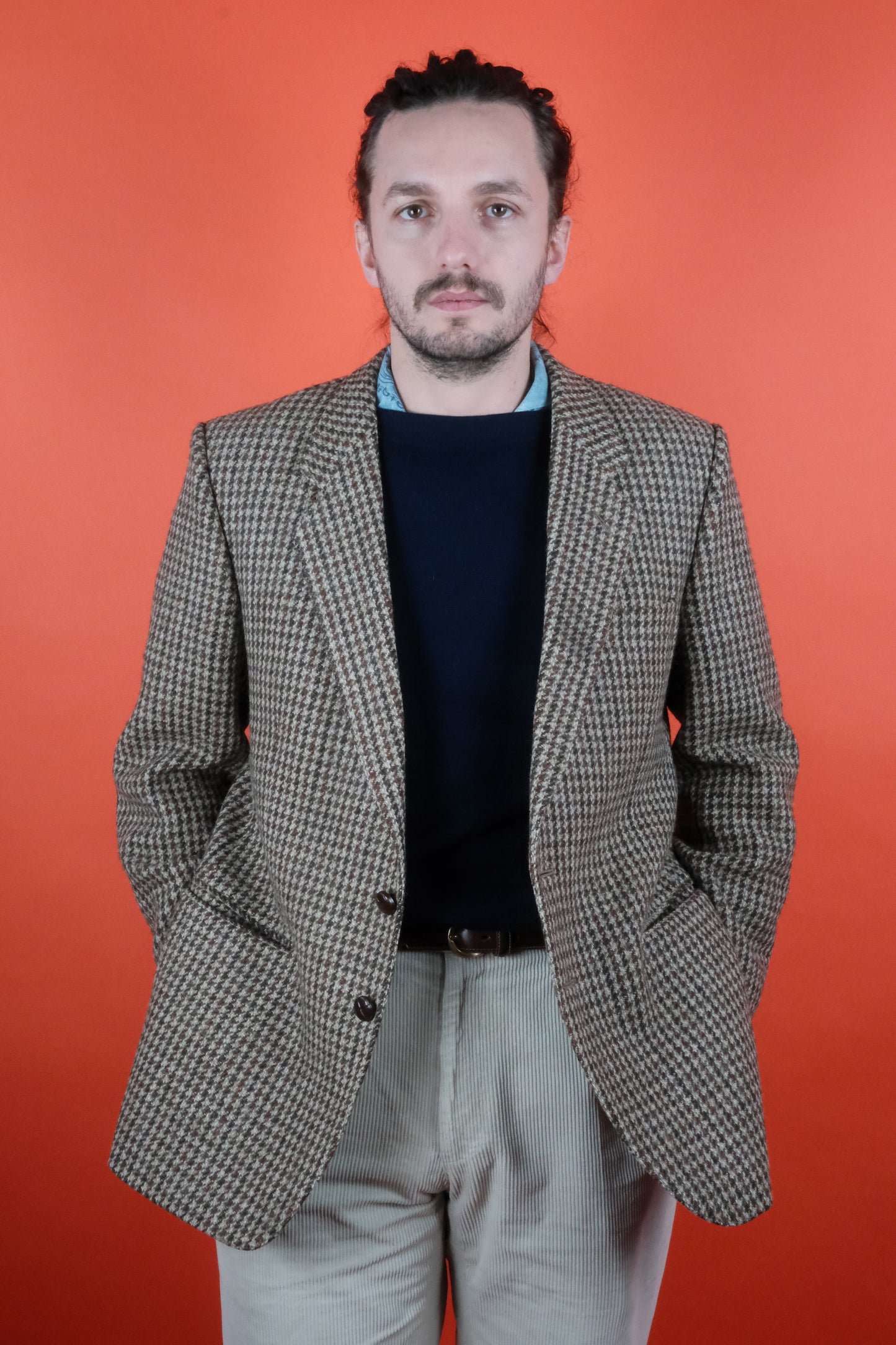 St Michael Harris Tweed Wool Suit Jacket 'L' - vintage clothing clochard92.com