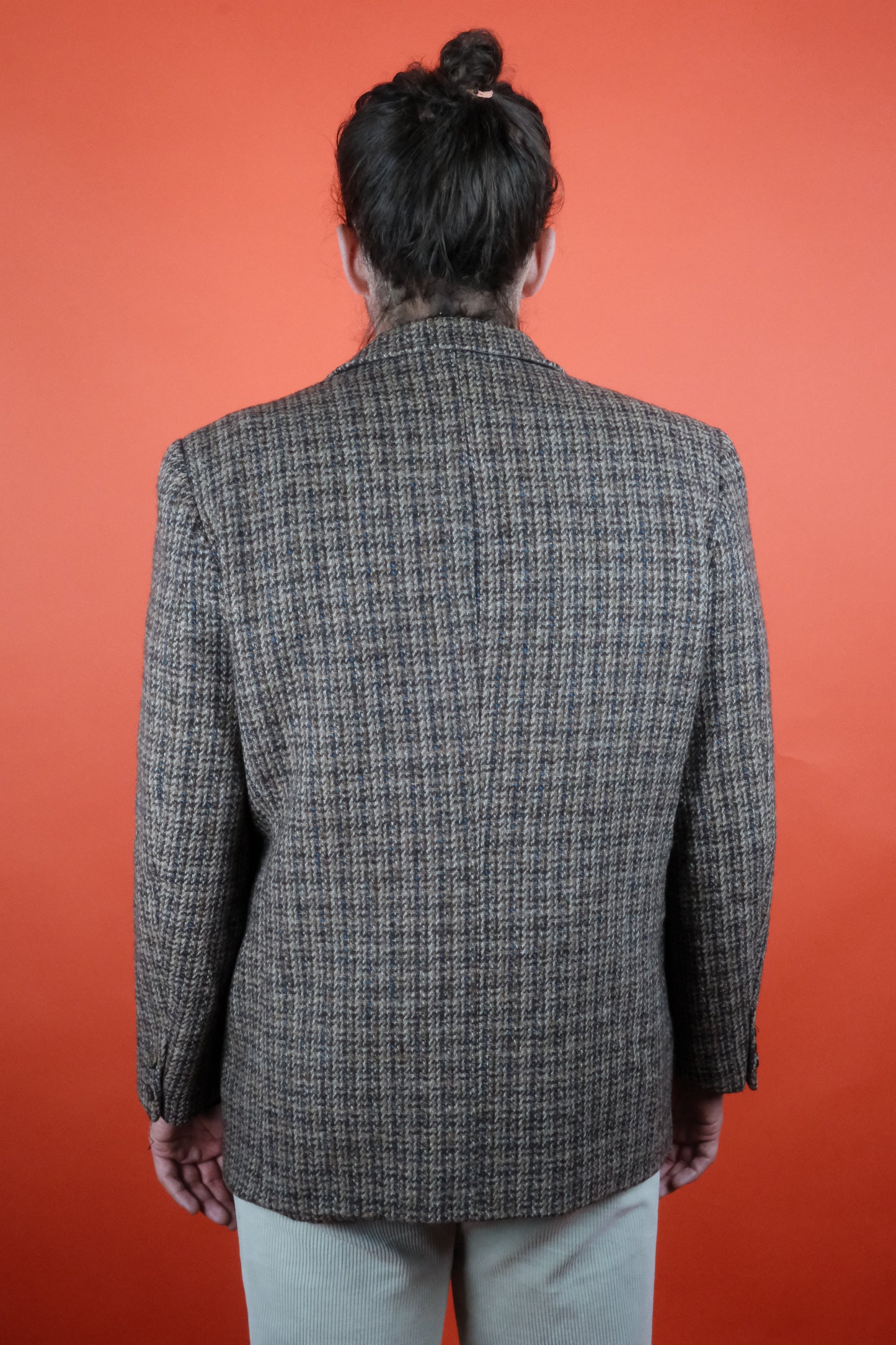 Chal Var Harris Tweed Wool Suit Jacket 'L' - vintage clothing clochard92.com