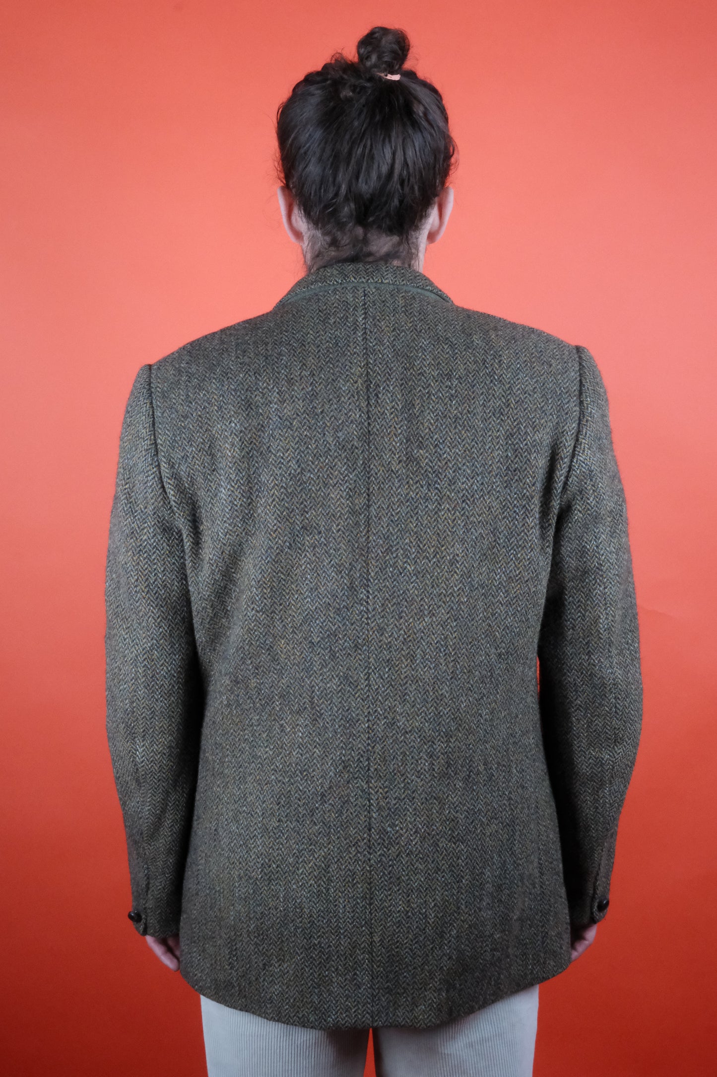 Dunn & Co Harris Tweed Wool Suit Jacket 'L' - vintage clothing clochard92.com