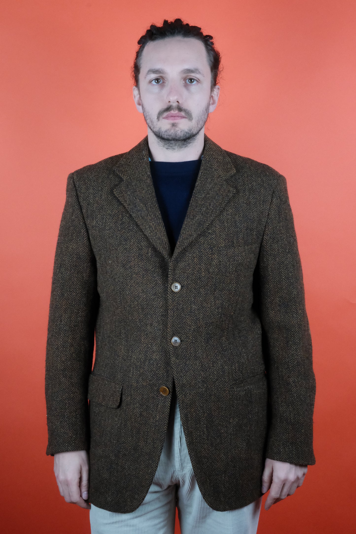 Harris Tweed Wool Suit Jacket 'L' 50C - vintage clothing clochard92.com