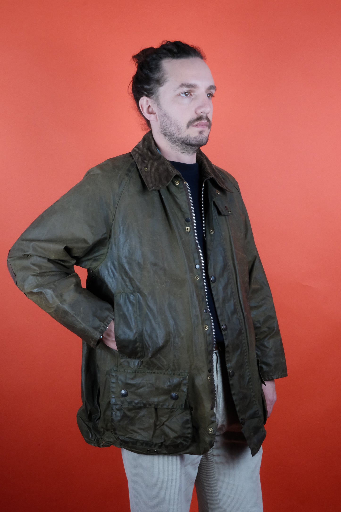 Barbour Beaufort C44/112CM Wax Jacket - vintage clothing clochard92.com